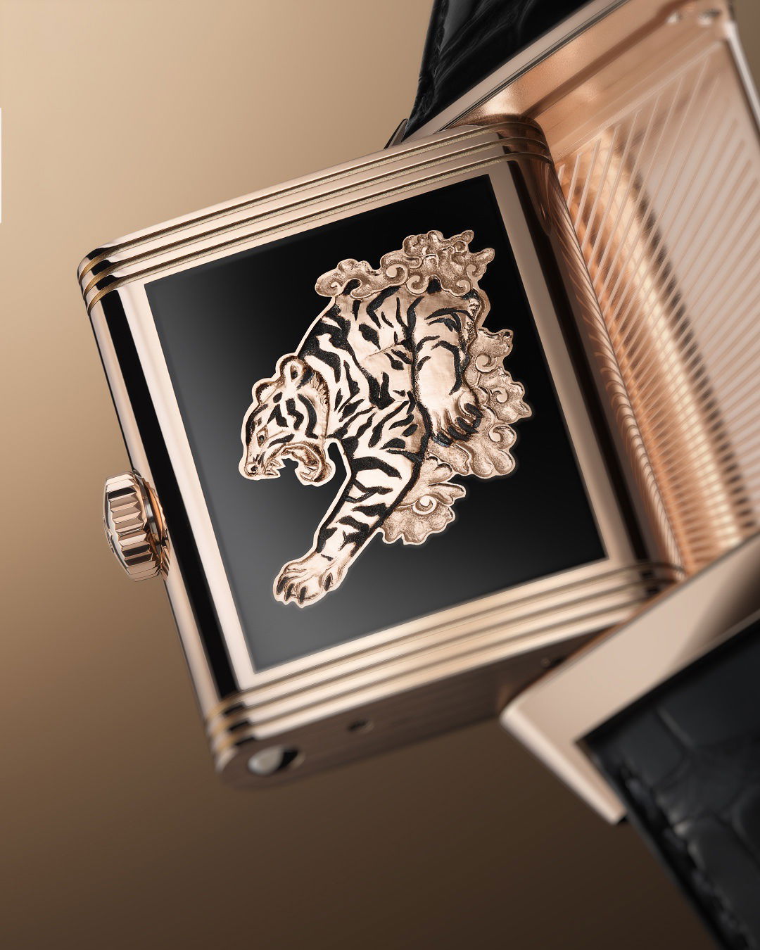 IMG_9081 Jaeger-LeCoultre Reverso Tribute Enamel “Tiger” Q39324K1 Replica 4