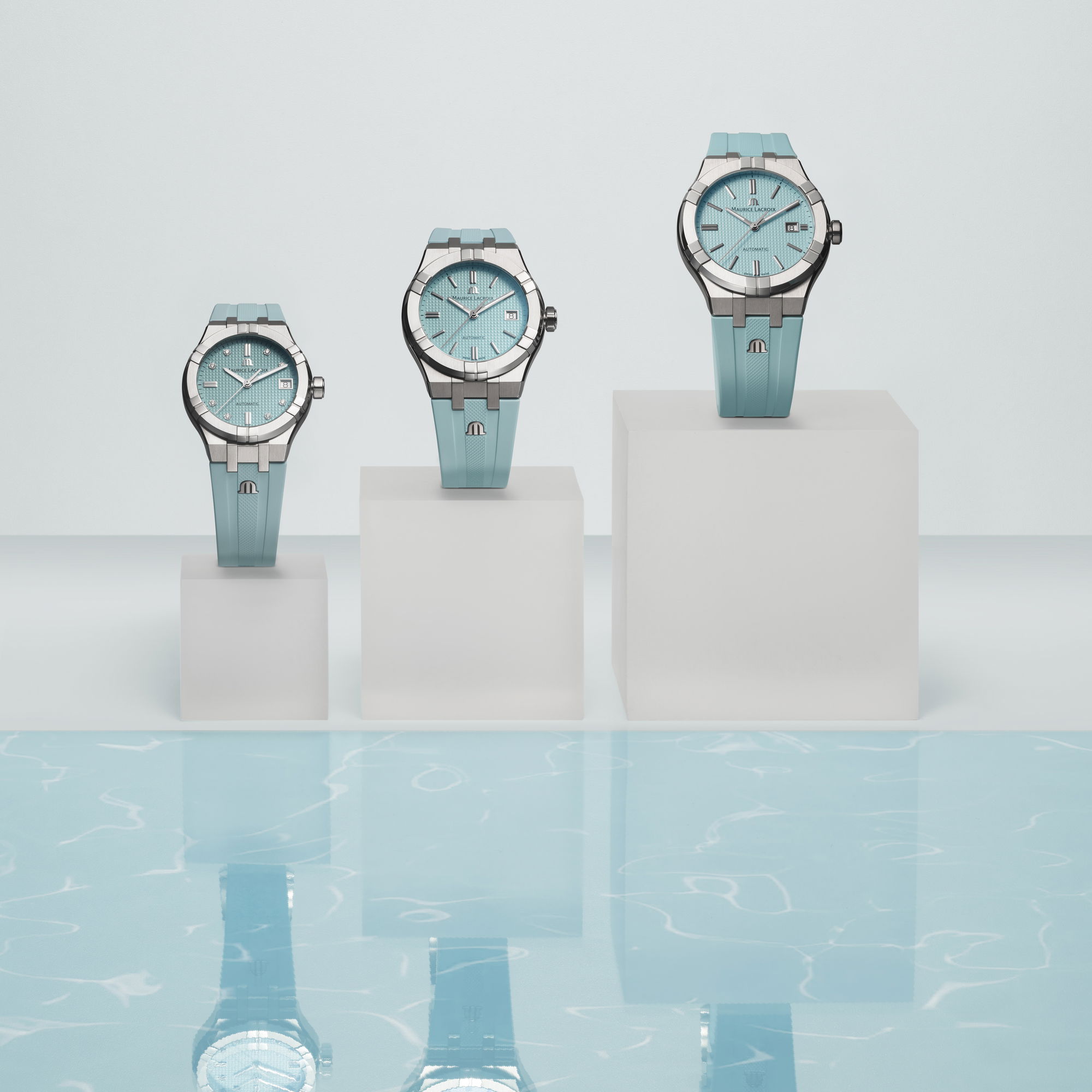 IMG_9081 Maurice Lacroix Aikon Automatic Limited Summer Edition 39 AI6006-SS00F-451-C Replica 4