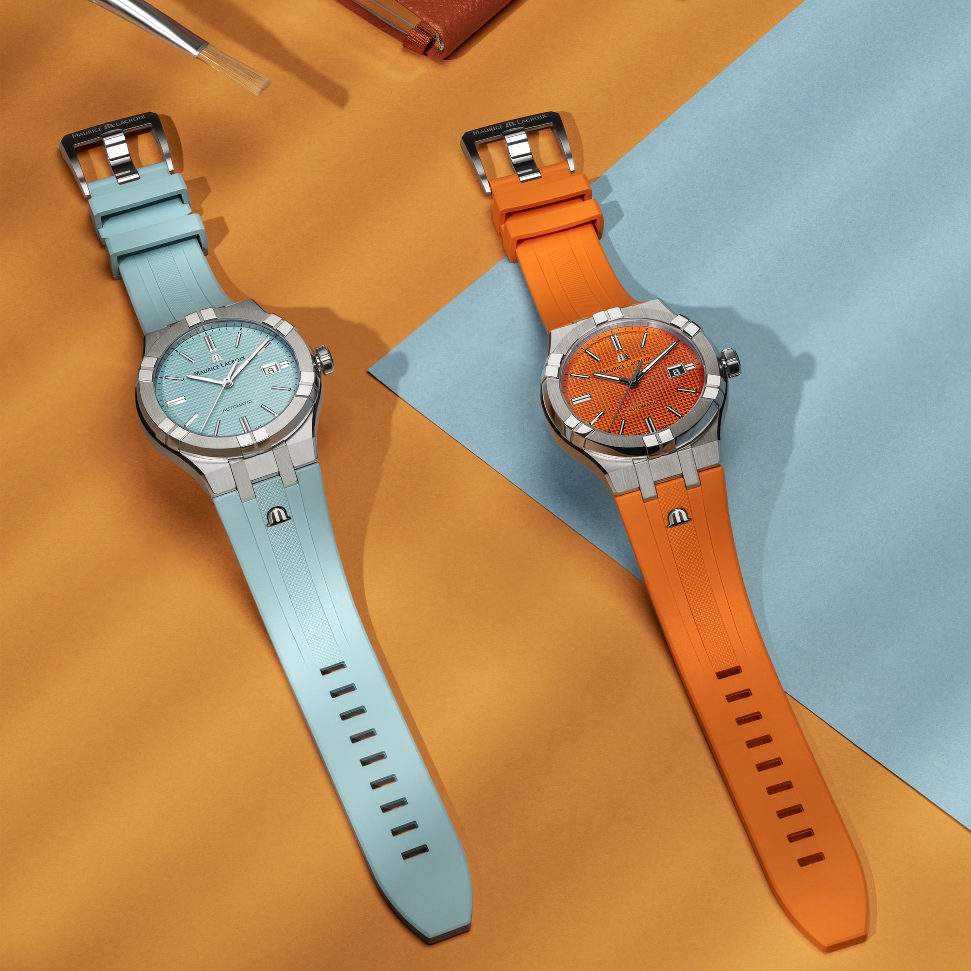 IMG_9081 Maurice Lacroix Aikon Automatic Limited Summer Edition 39 AI6008-SS00F-431-C Replica 4