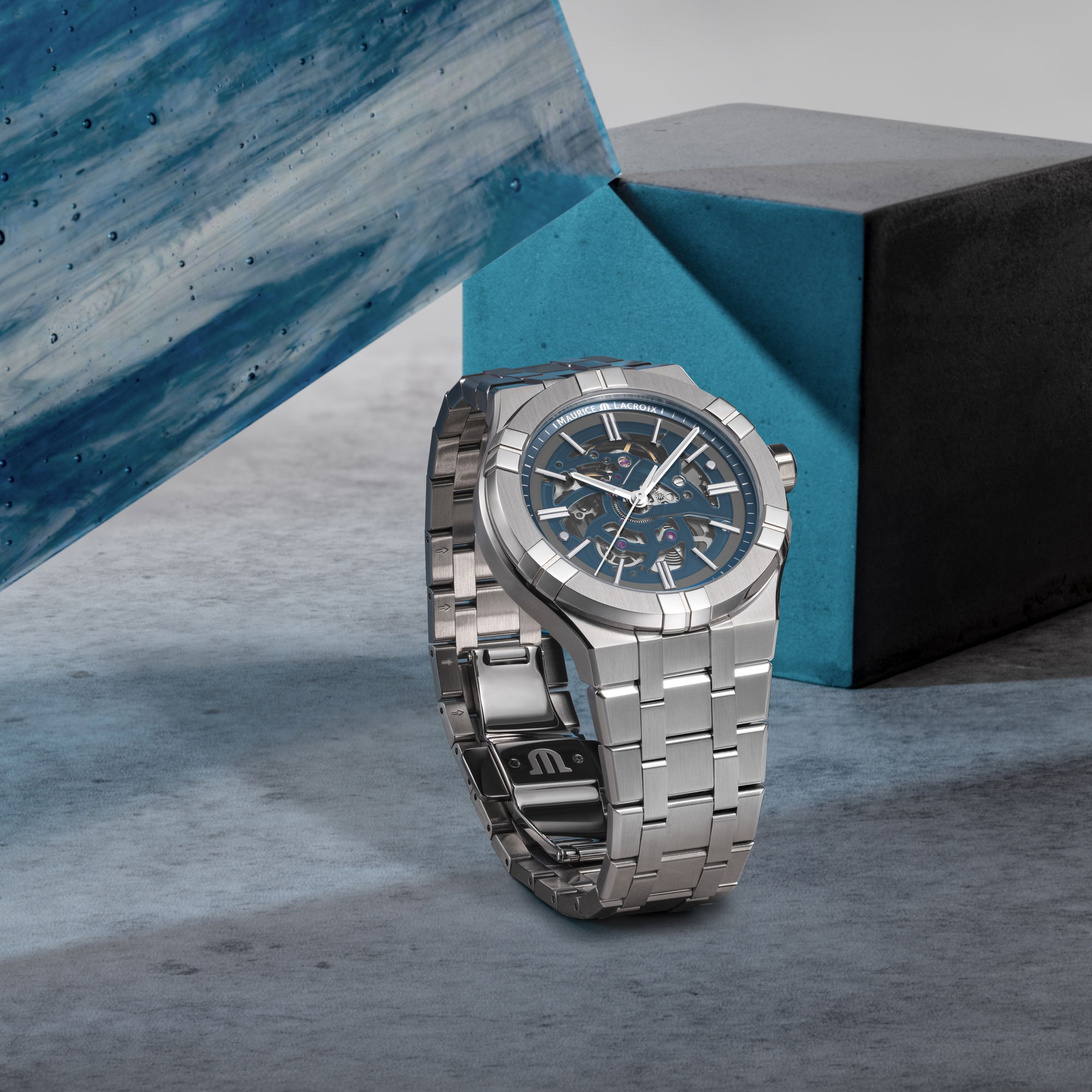 IMG_9081 Maurice Lacroix Aikon Automatic Skeleton 42 AI6008-SS002-031-1 Replica 4