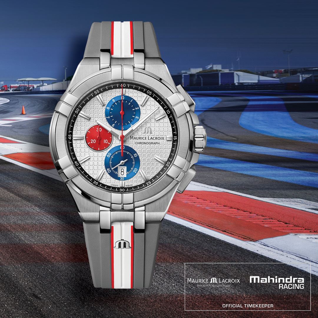 Maurice Lacroix Aikon Chronograph Quartz Special Edition Mahindra Racing AI1018-TT031-130-2 Replica 4