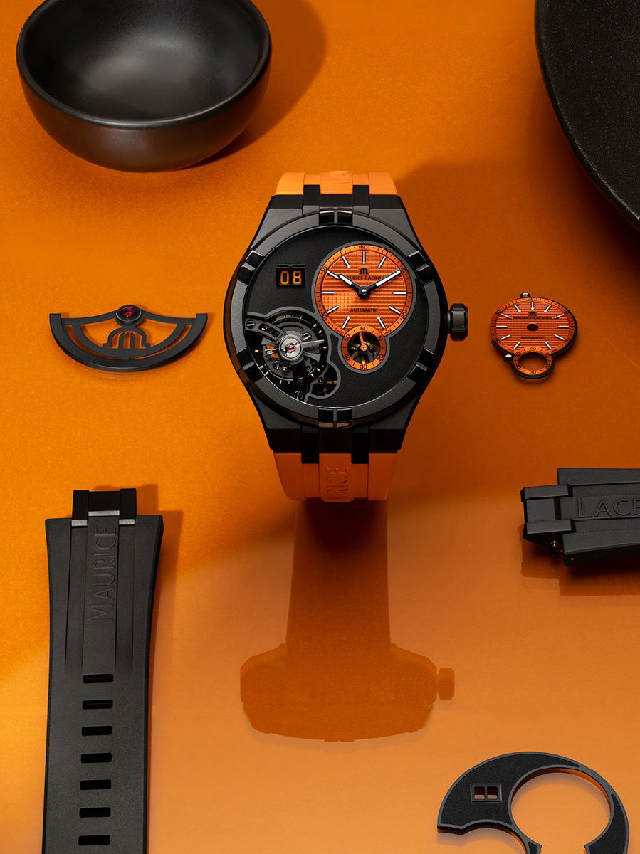 Maurice Lacroix Aikon Master Grand Date Technicolor 45 AI6118-DLB0J-530-J Replica 4