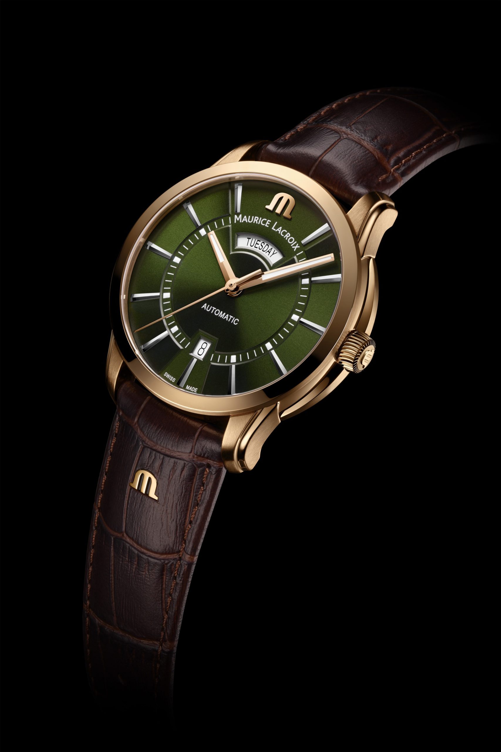 Maurice Lacroix Pontos Day Date 41 PT6358-BRZ01-63E-3 Replica 4