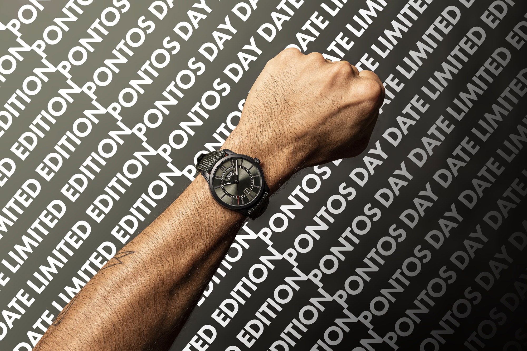 Maurice Lacroix Pontos Day Date PT6358-DLB04-430-5 Replica 4