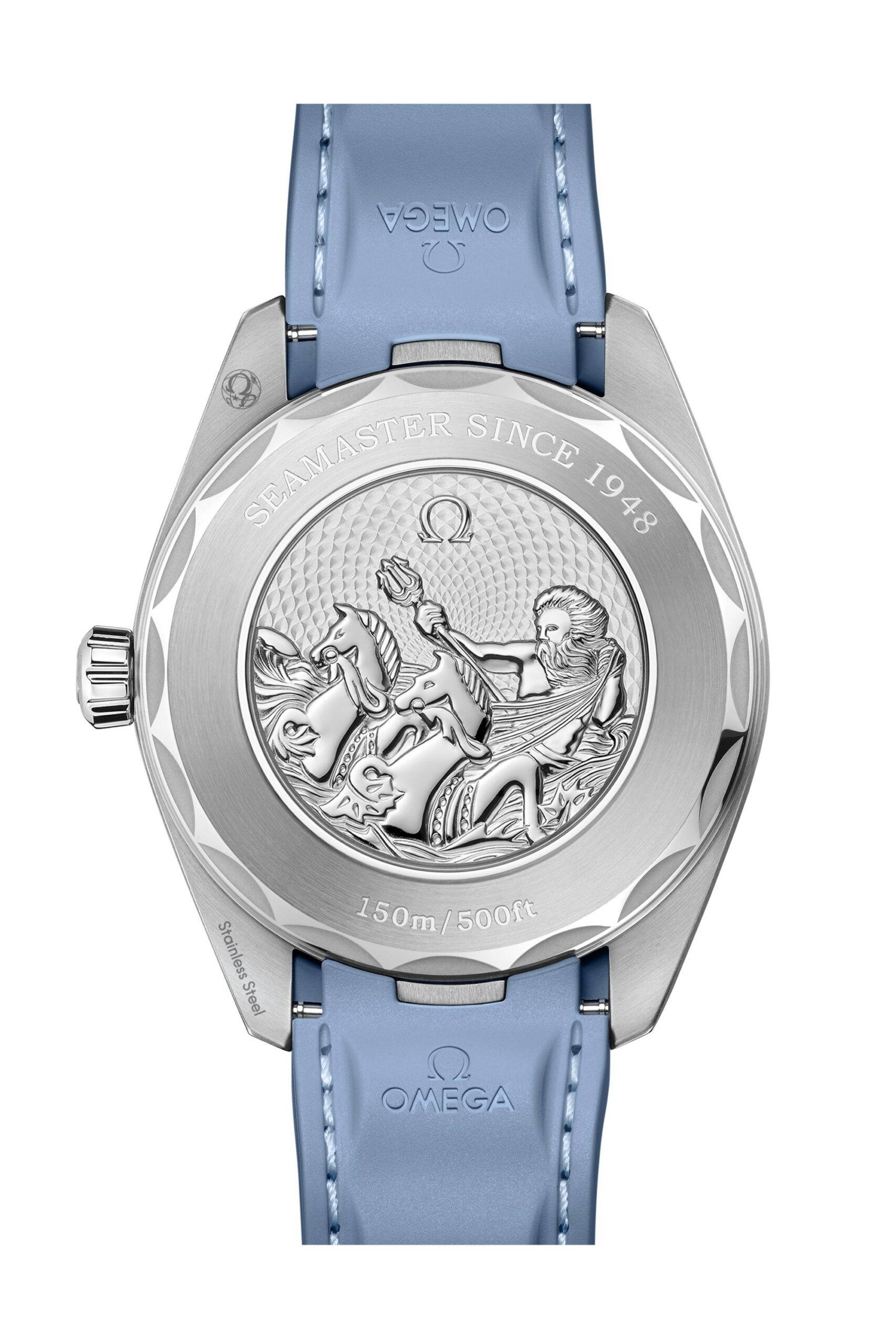 IMG_9081 Omega Seamaster Aqua Terra 150M Co-Axial Master Chronometer GMT Worldtimer Summer Blue 220.12.43.22.03.002 Replica 4