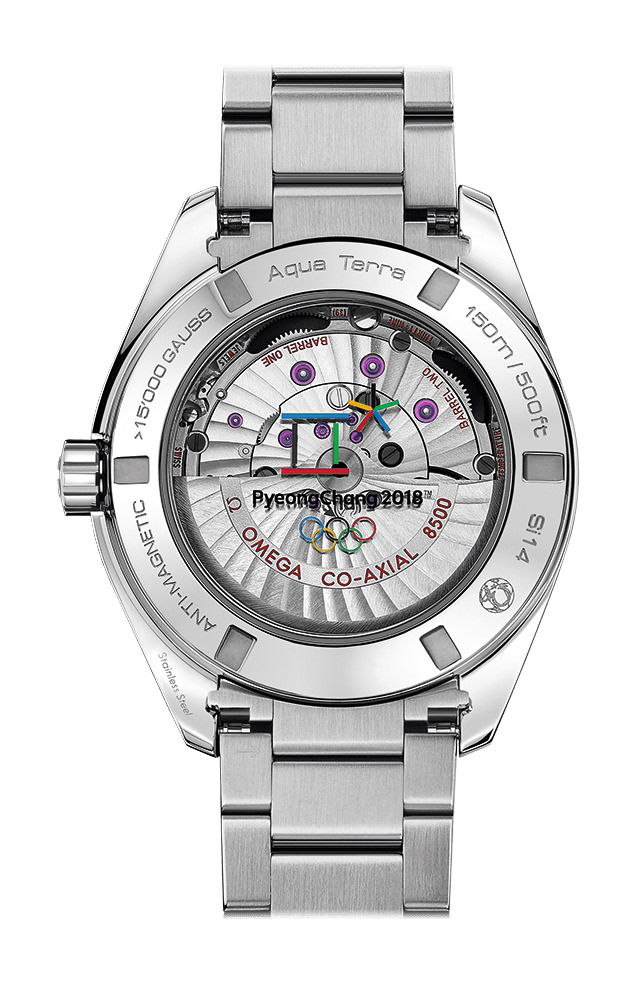 IMG_9081 Omega Seamaster Aqua Terra 150M Master Co-Axial Chronometer 41.5 mm “Pyeongchang 2018” Limited Edition 522.10.42.21.03.001 Replica 4