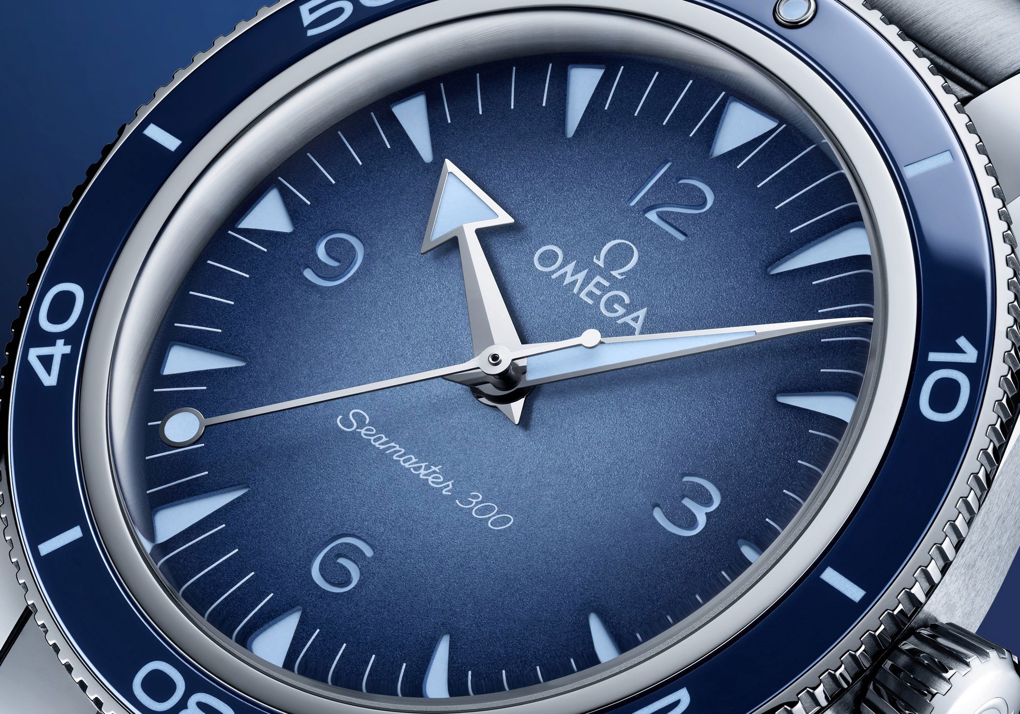 Omega Seamaster Diver 300M Co-Axial Master Chronometer Summer Blue 234.30.41.21.03.002 Replica 4
