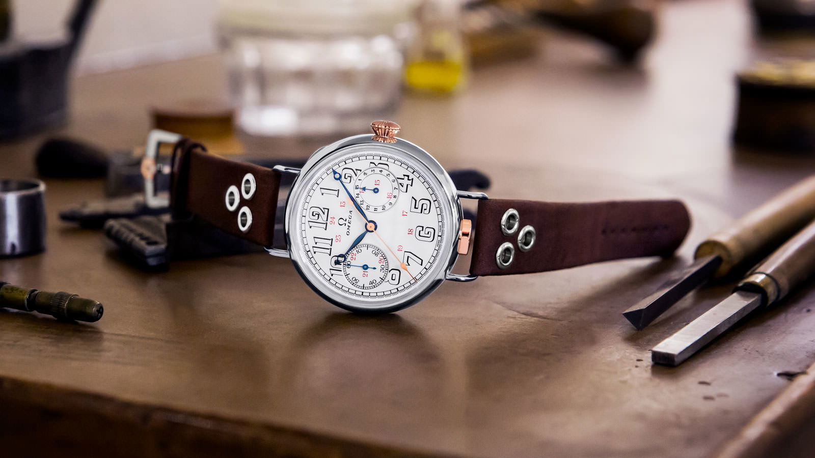 Omega Specialities  First OMEGA Wrist-Chronograph 516.52.48.30.04.001 Replica 4