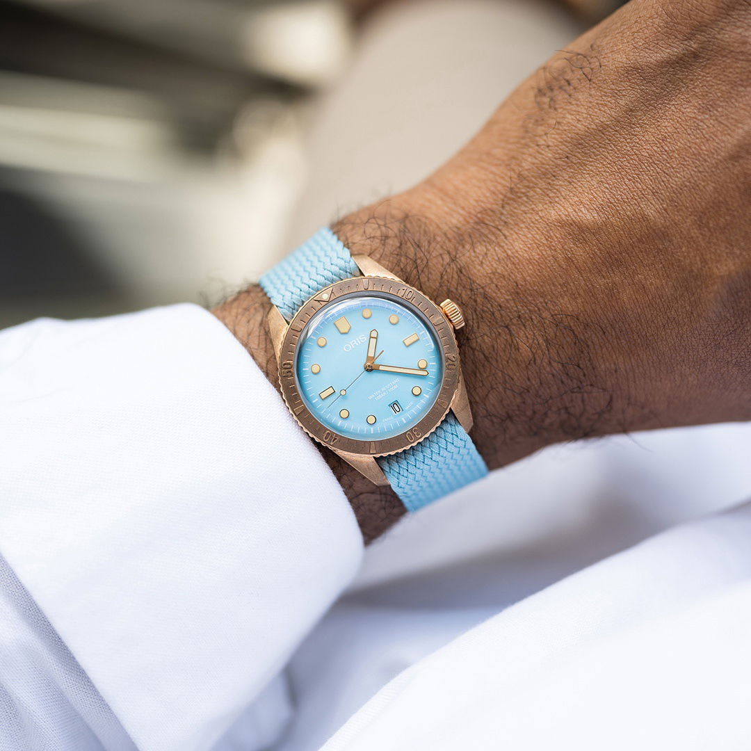 IMG_9081 Oris Divers Sixty-Five Cotton Candy' 01 733 7771 3155-07 3 19 02BR Replica 4