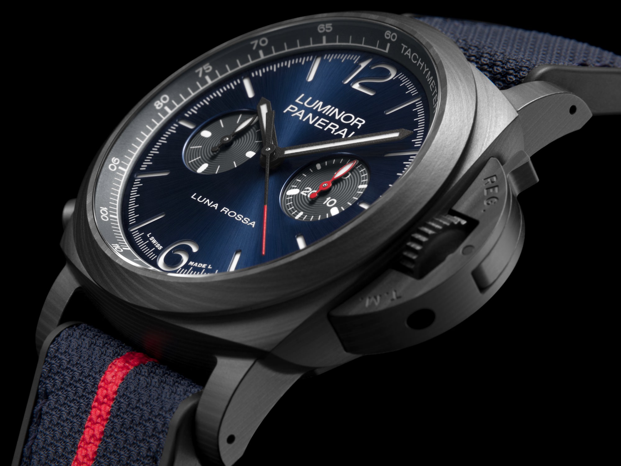 IMG_9081 Panerai Luminor Chrono Carbotech Luna Rossa Experience PAM01519 Replica 4