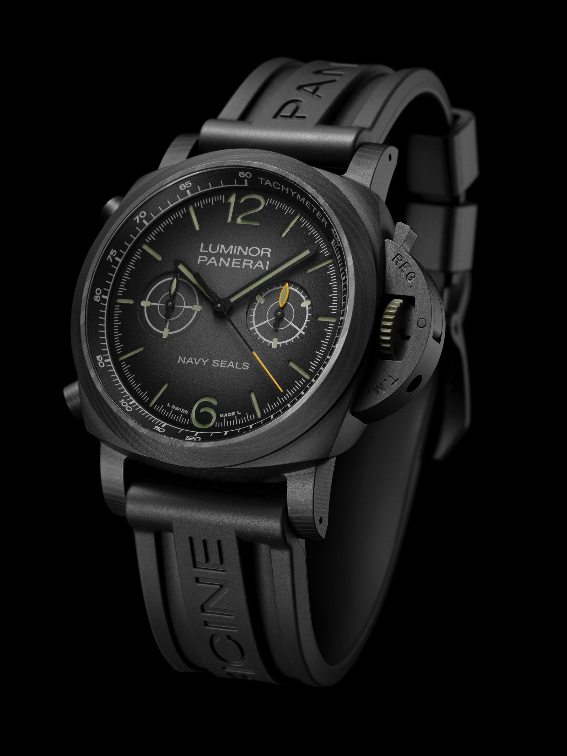 IMG_9081 Panerai Luminor Chrono Carbotech Navy SEALs PAM01419 Replica 4