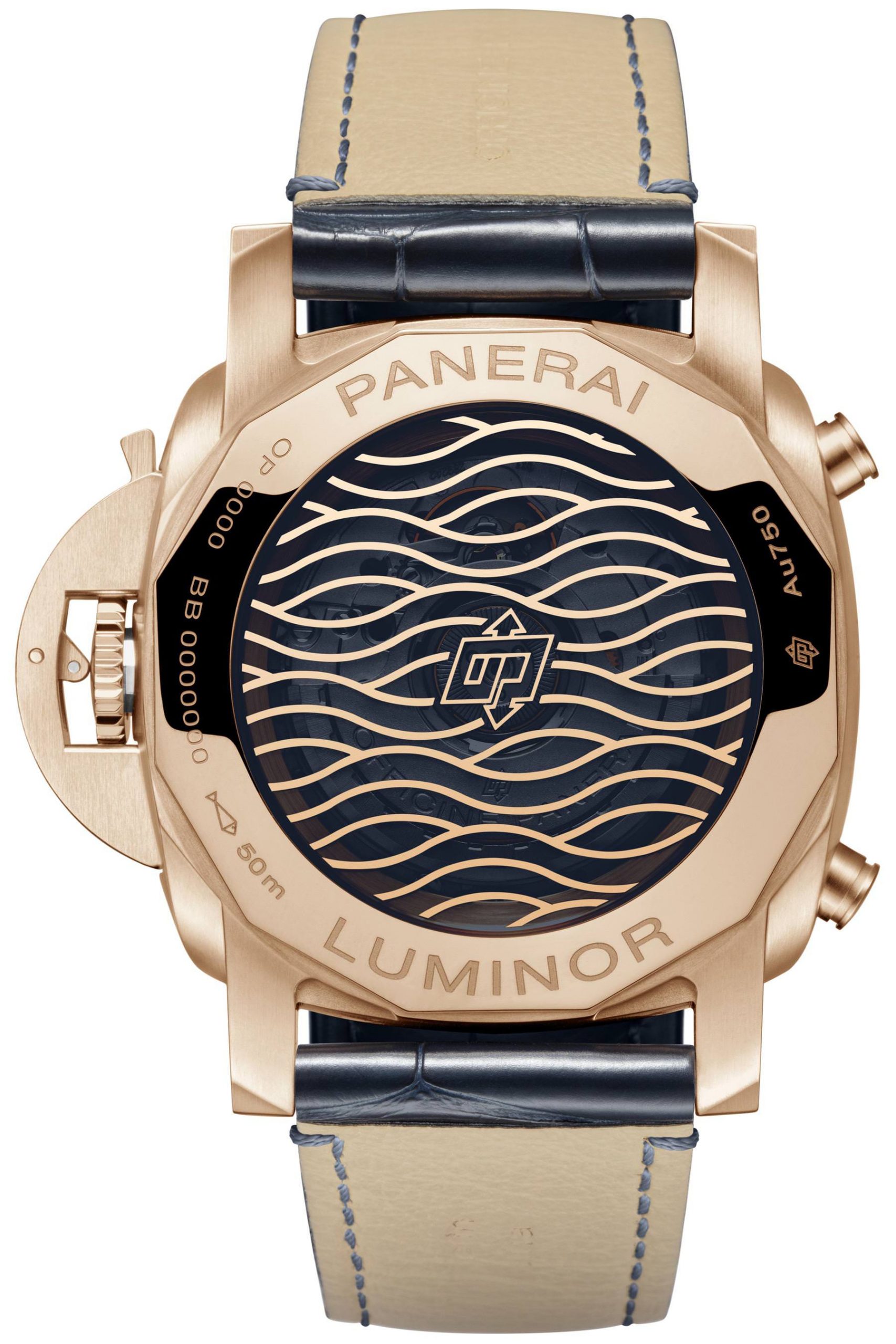 Panerai Luminor Marina Goldtech? Ble Notte PAM01111 Replica 4