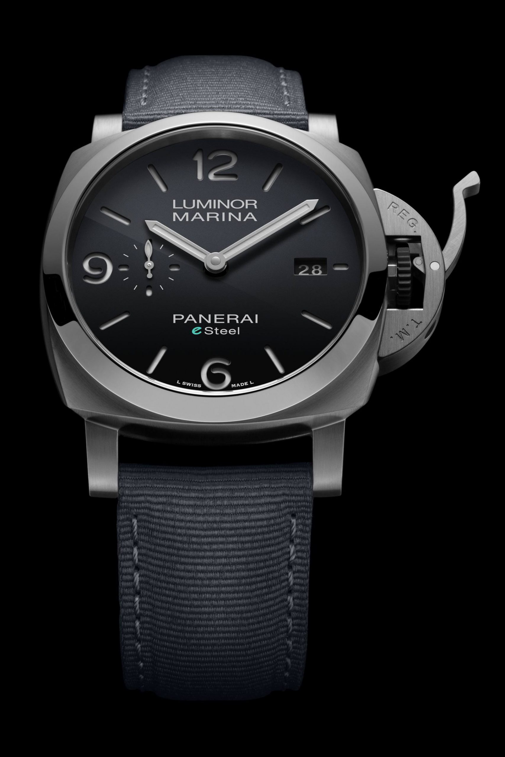 Panerai Luminor Marina eSteel Grigio Roccia PAM01358 Replica 4