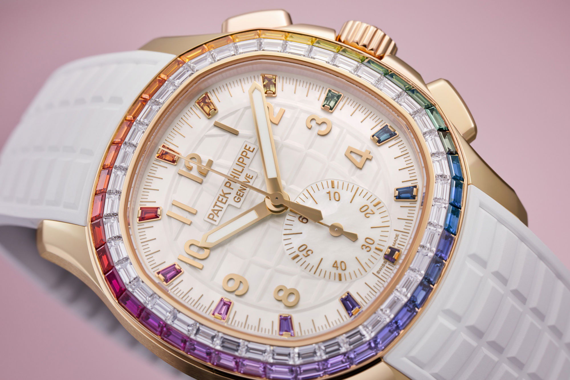 IMG_9081 Patek Philippe Aquanaut Luce “Rainbow” Chronograph 7968/300R-001 Replica 4