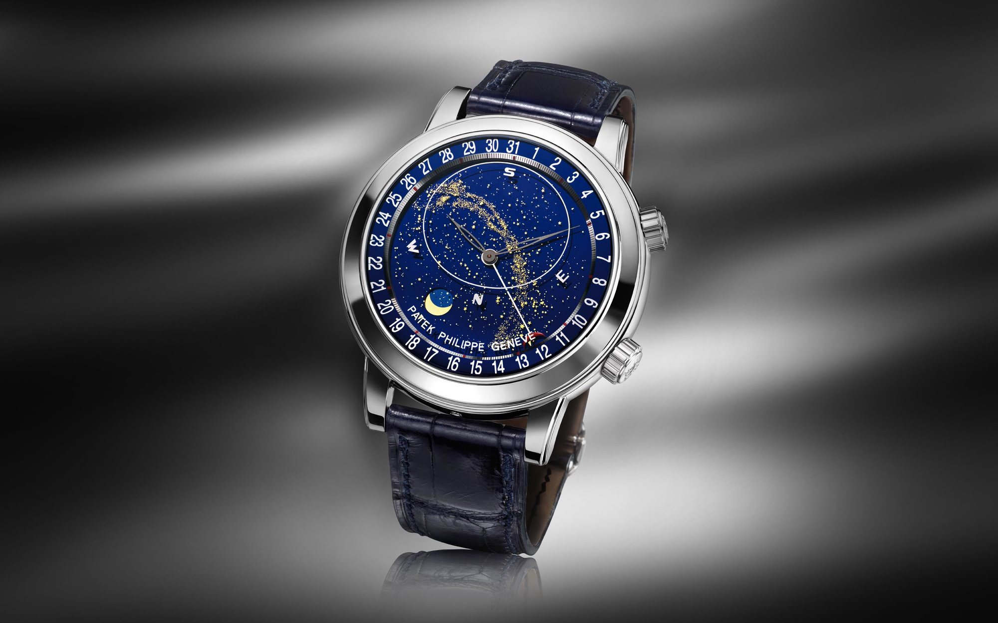 IMG_9081 Patek Philippe Grand Complications Celestial Moon Age 6102P-001 Replica 4