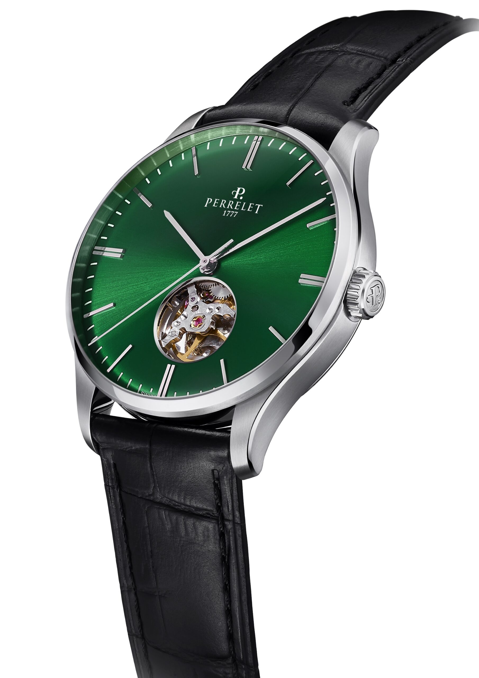 IMG_9081 Perrelet Weekend Open Heart Green A1302/8 Replica 4