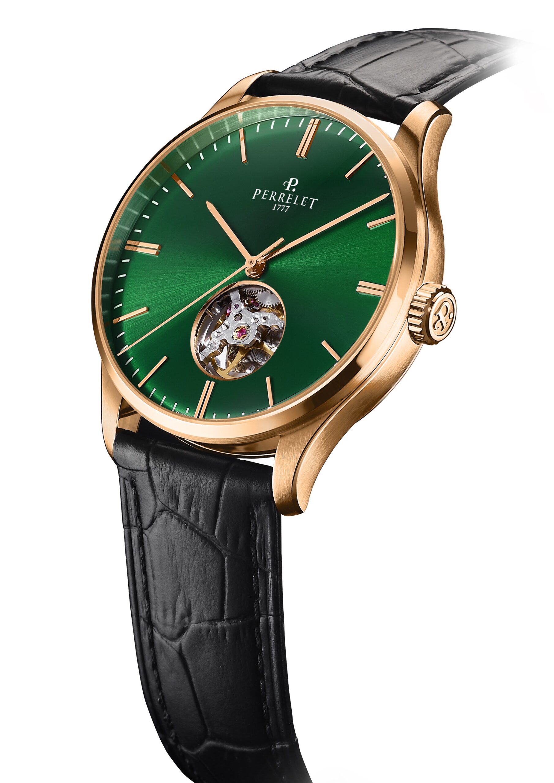 IMG_9081 Perrelet Weekend Open Heart Green A1303/4 Replica 4