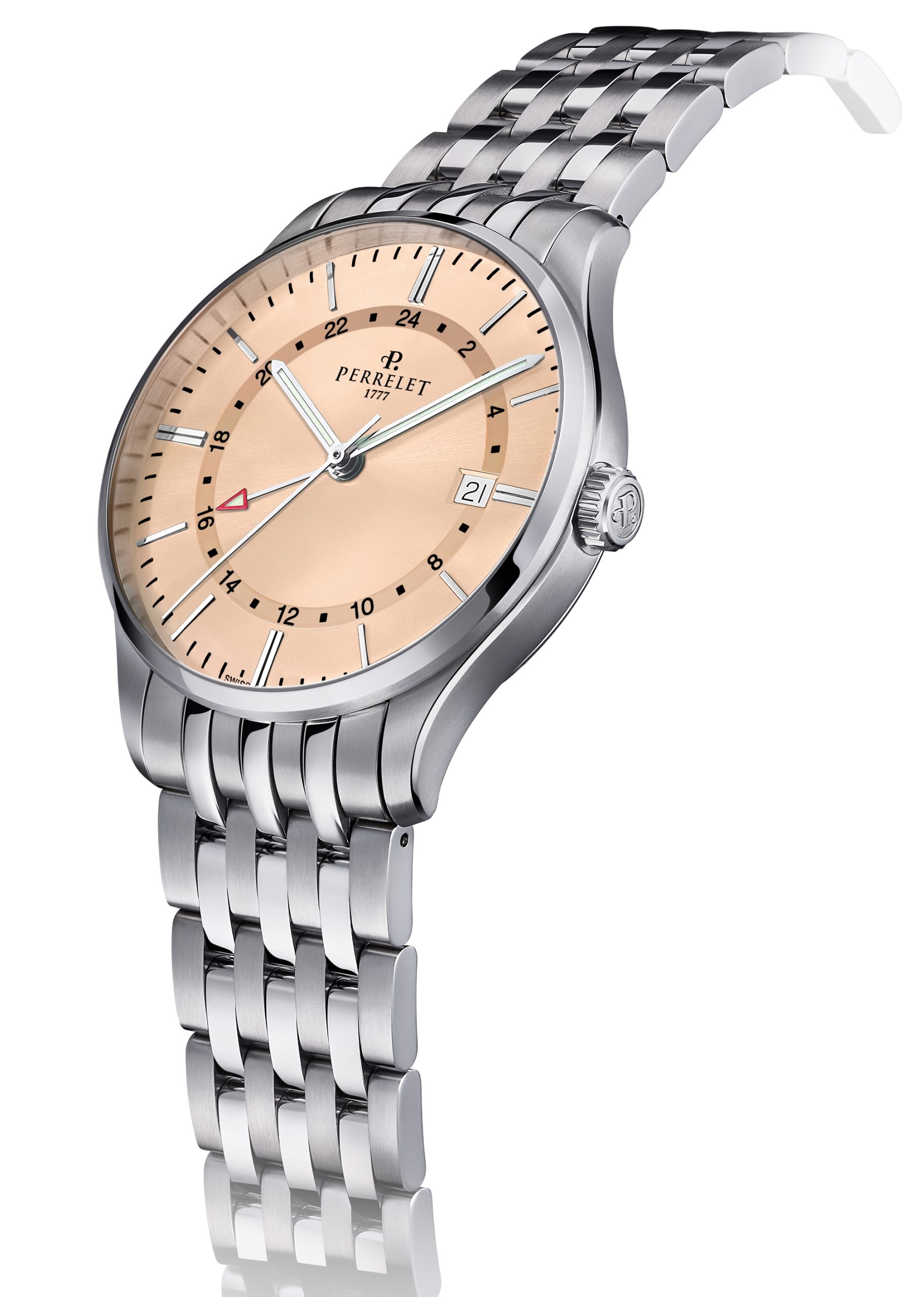 Perrelet Weekend GMT Salmon A1304/D Replica 4