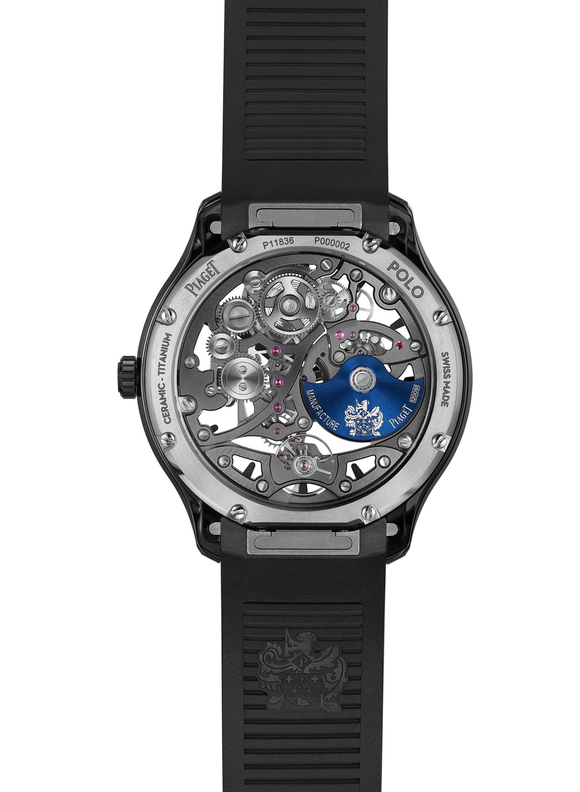 Piaget Polo Skeleton Ceramic G0A49011 Replica 4