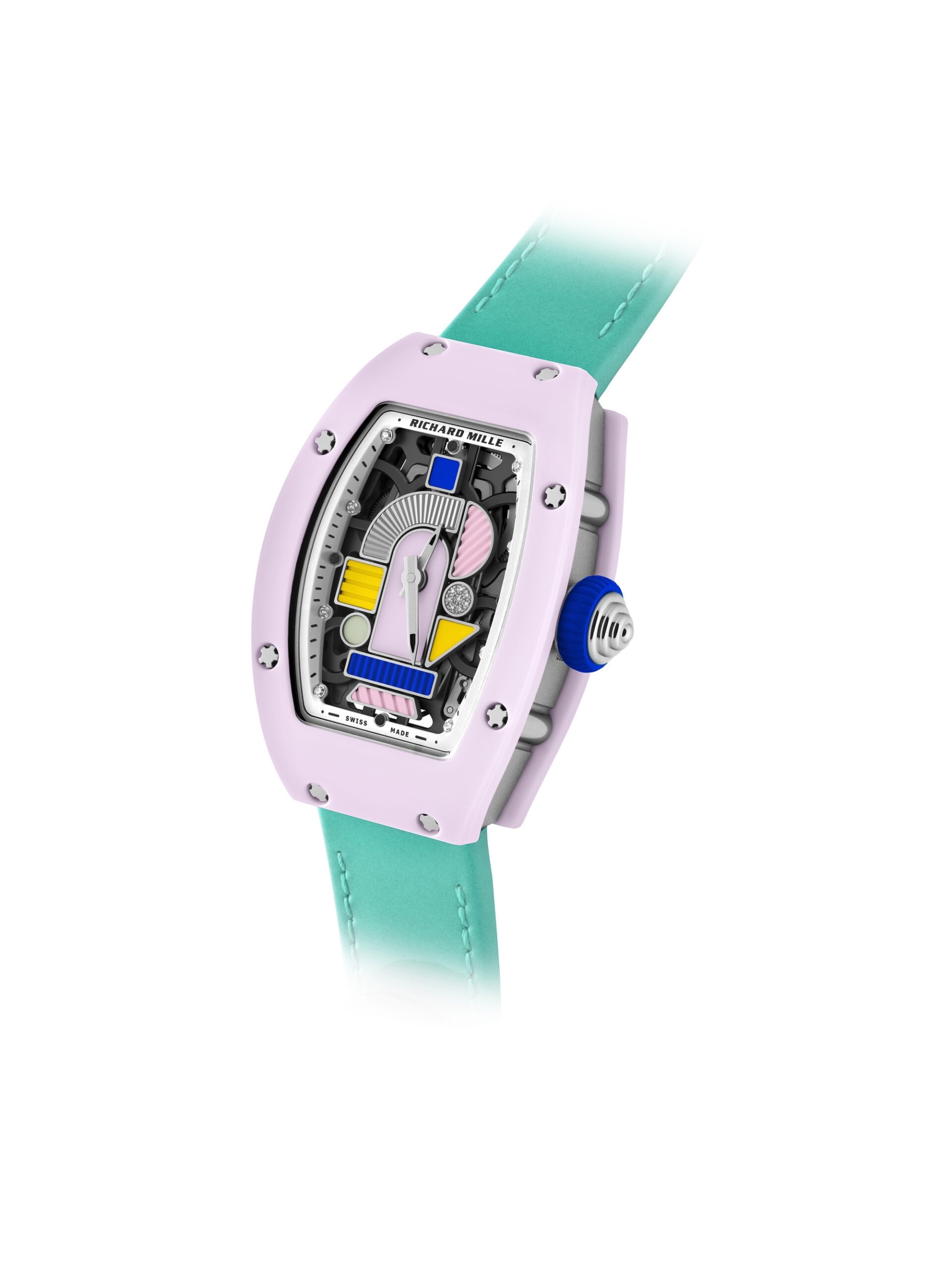 Richard Mille RM 07-01 Automatic Winding Coloured Ceramics Blush Pink rm-07-01 Replica 4