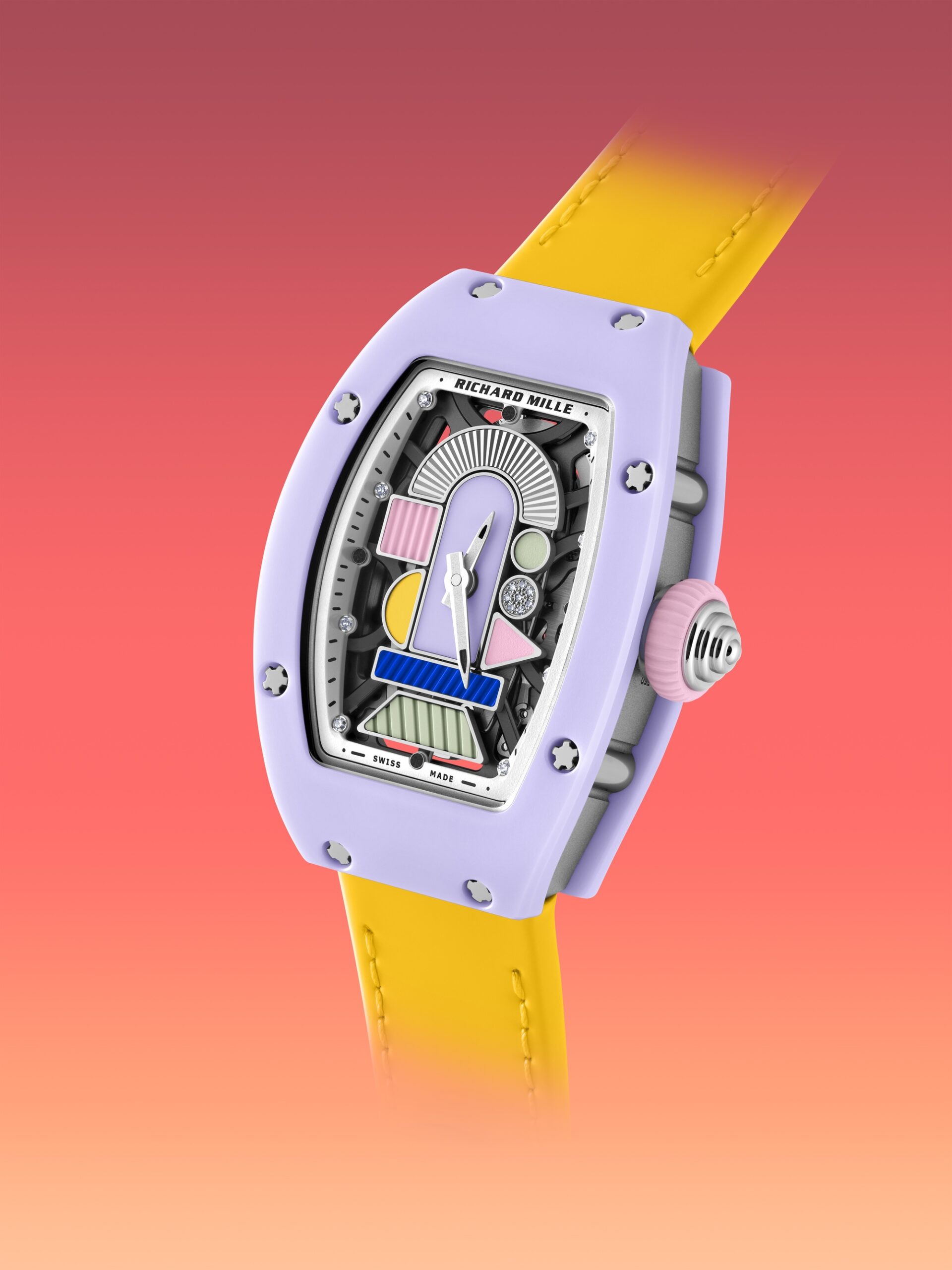 Richard Mille RM 07-01 Automatic Winding Coloured Ceramics Lavender rm-07-01 Replica 4