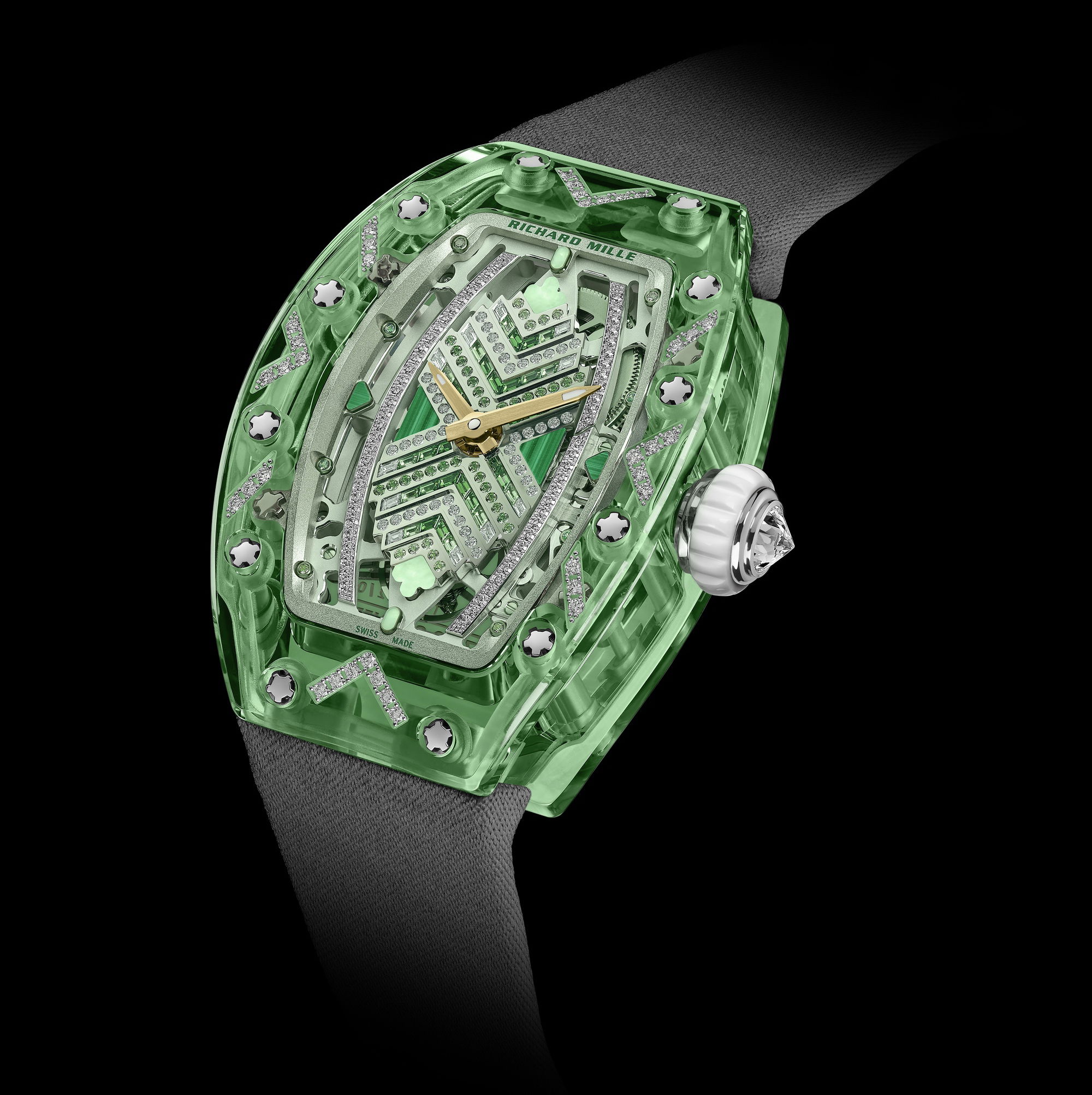 Richard Mille RM 07-02 Automatic Sapphire Green Set rm-07-02 Replica 4