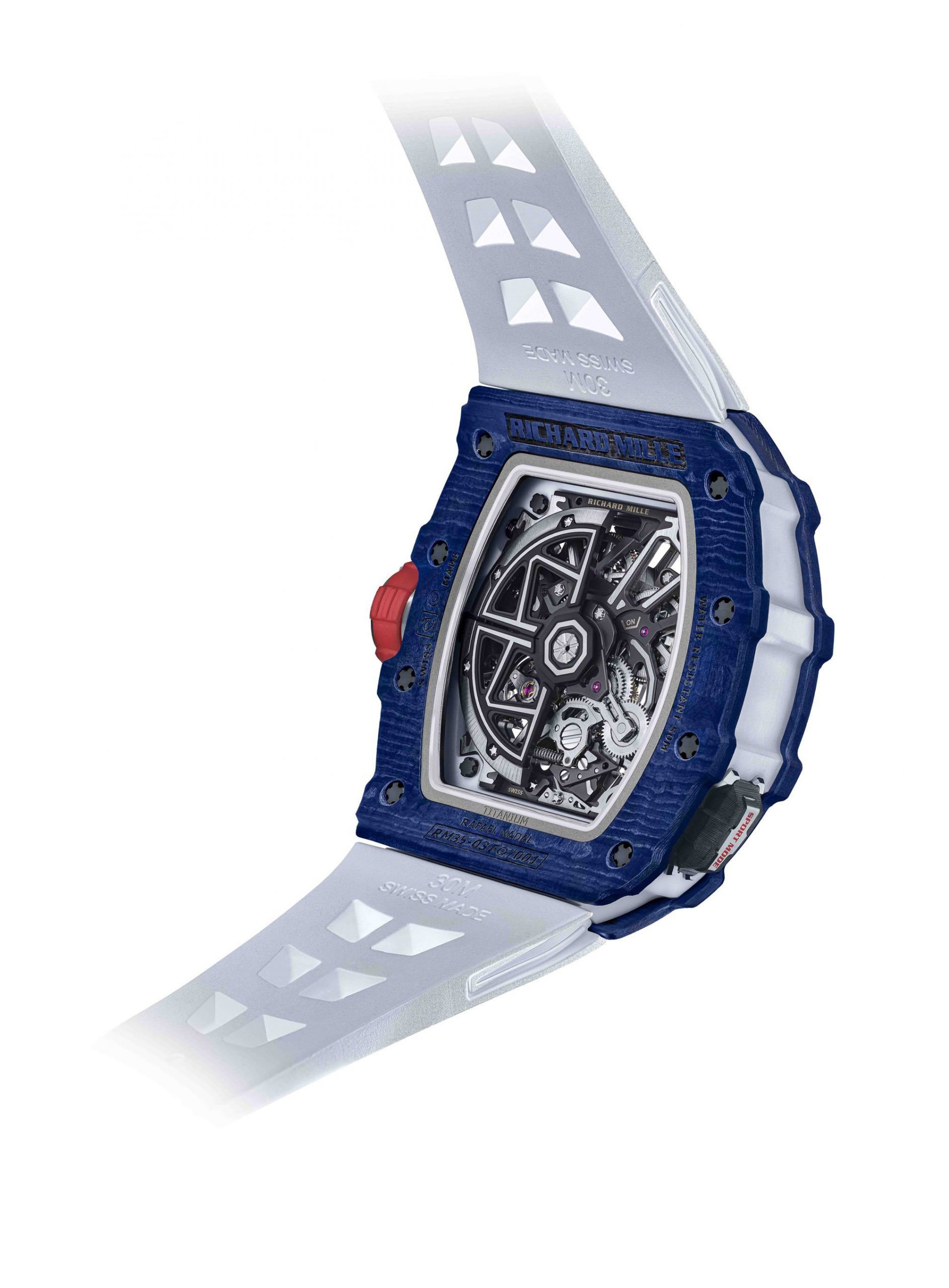 IMG_9081 Richard Mille RM 35-03 Automatic Winding Rafael Nadal Blue Quartz TPT rm-35-03 Replica 4