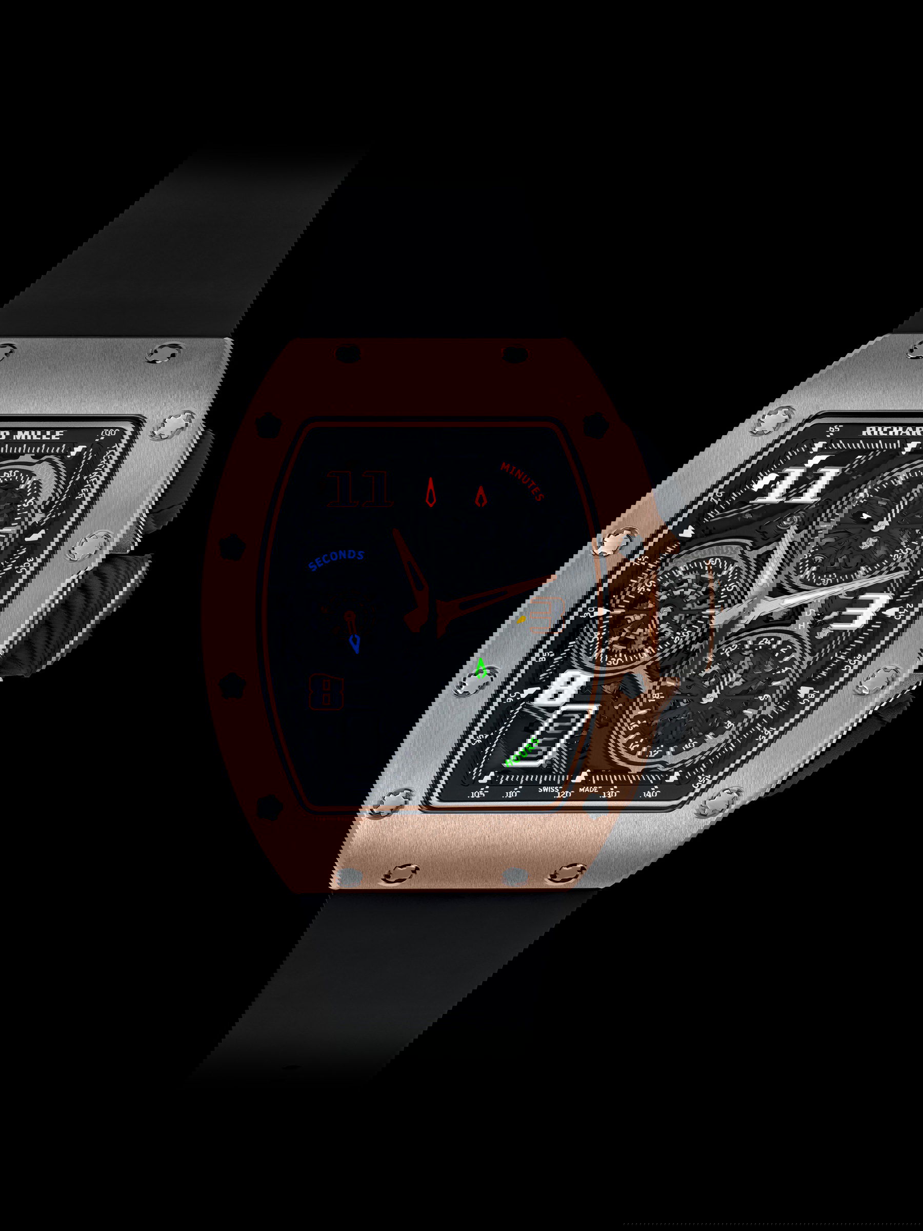 Richard Mille RM 72-01 Automatic Winding Lifestyle Flyback Chronograph Red Gold rm-72-01 Replica 4