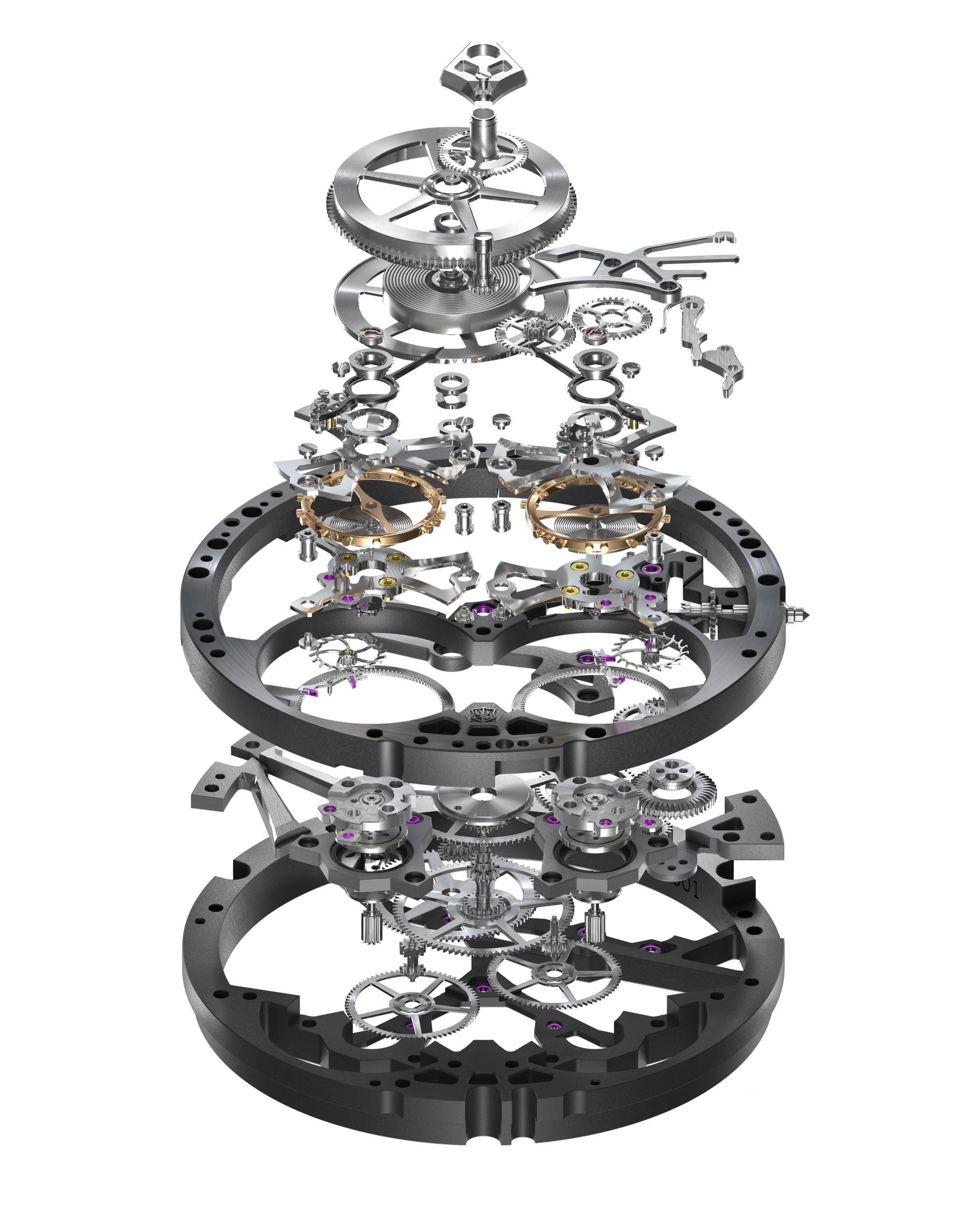 IMG_9081 Roger Dubuis Excalibur Double Tourbillon Edition White Ceramic RDDBEX0952 Replica 4