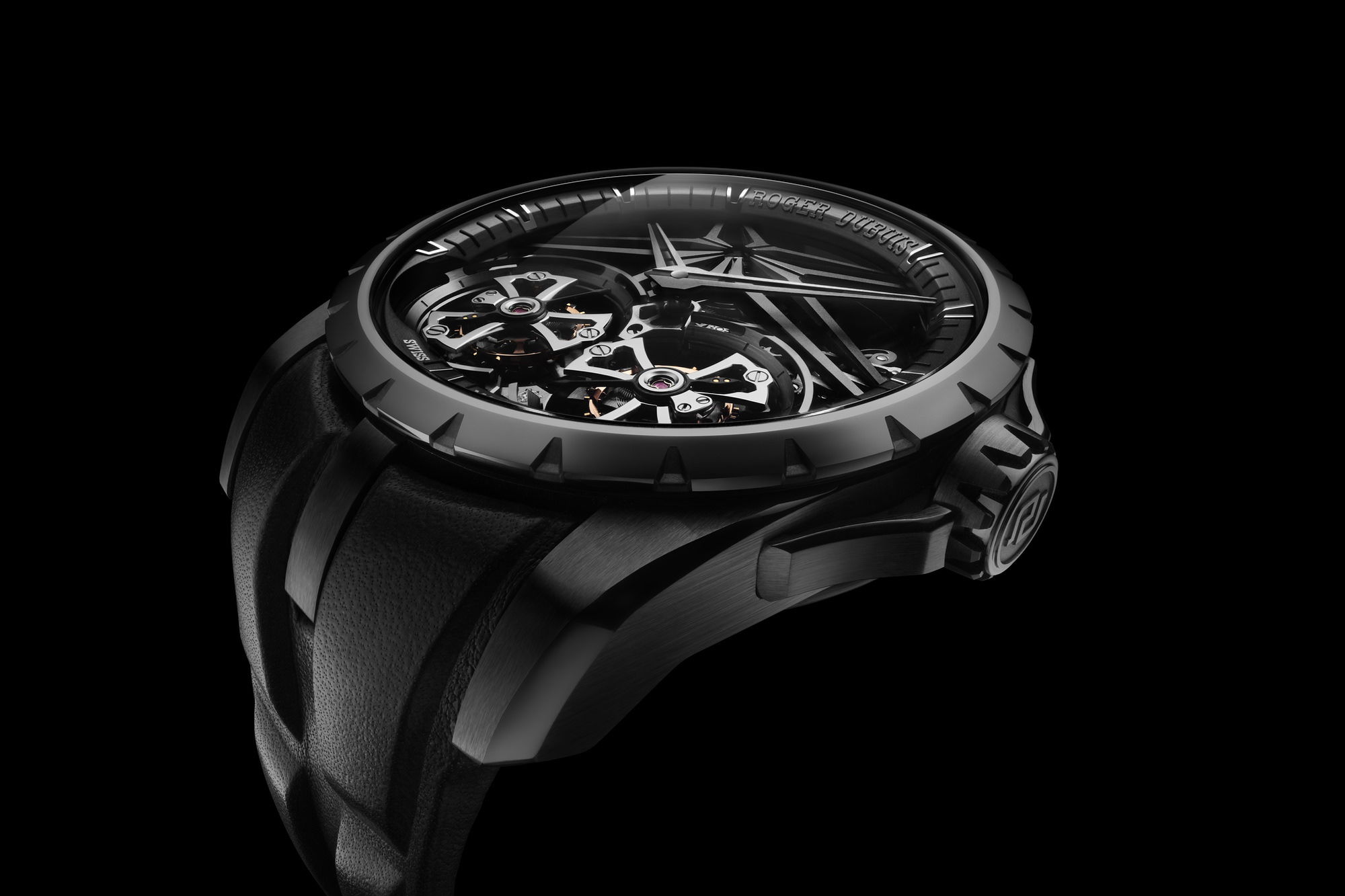 IMG_9081 Roger Dubuis Excalibur Double Tourbillon Black Ceramic RDDBEX0820 Replica 4