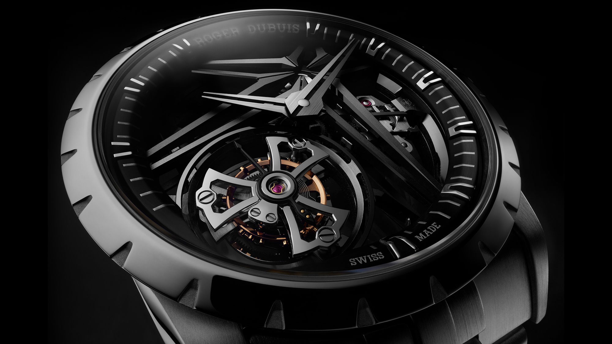 Roger Dubuis Excalibur Titanium Monotourbillon RDDBEX1112 Replica 4