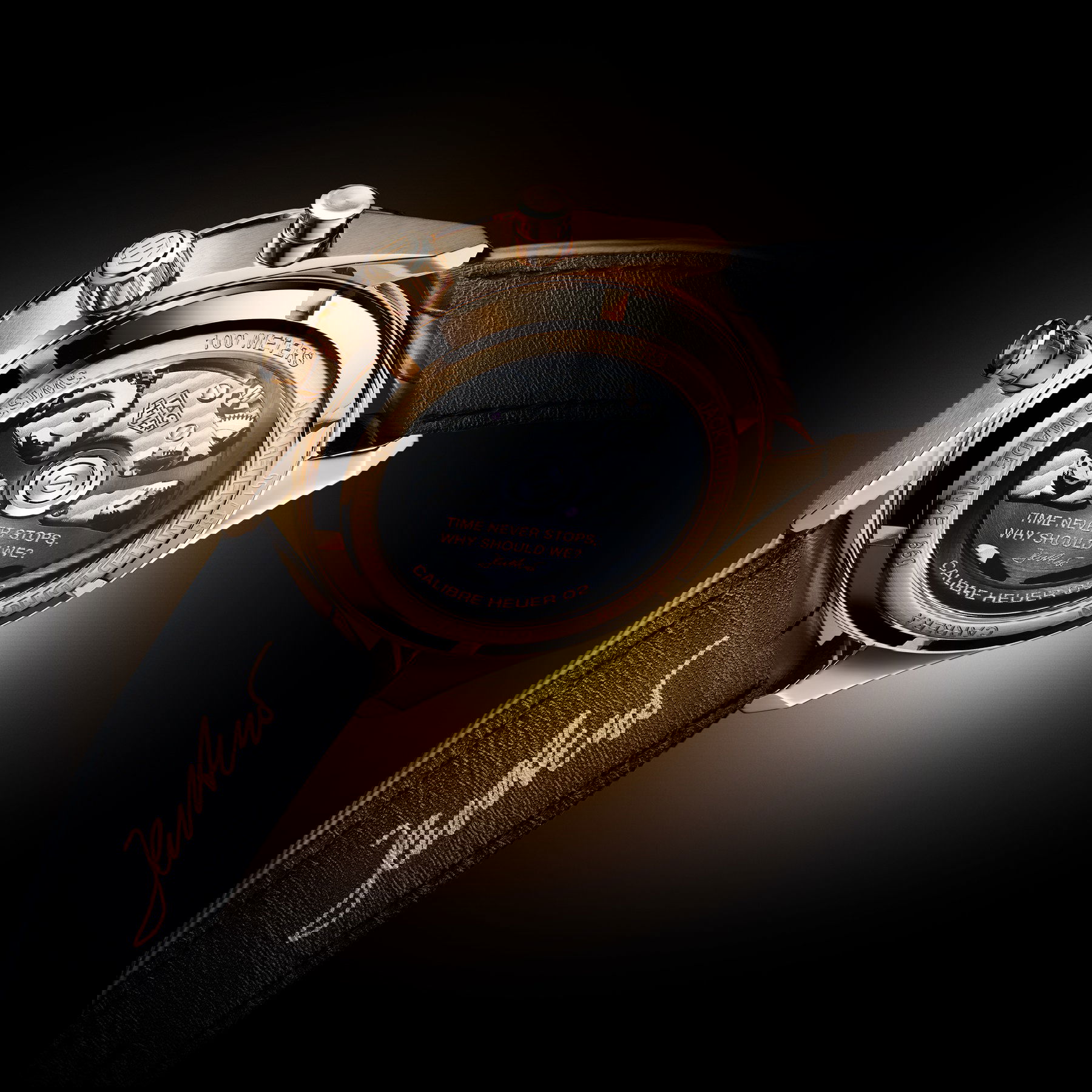 TAG Heuer Carrera Chronograph Jack Heuer Birthday Gold Limited Edition CBN2041.FC8306 Replica 4