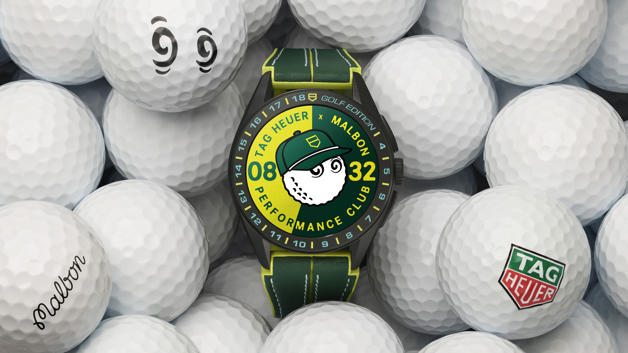 TAG Heuer Connected Calibre E4 45MM X Malbon Golf Edition SBR8A85.EB0338 Replica 4