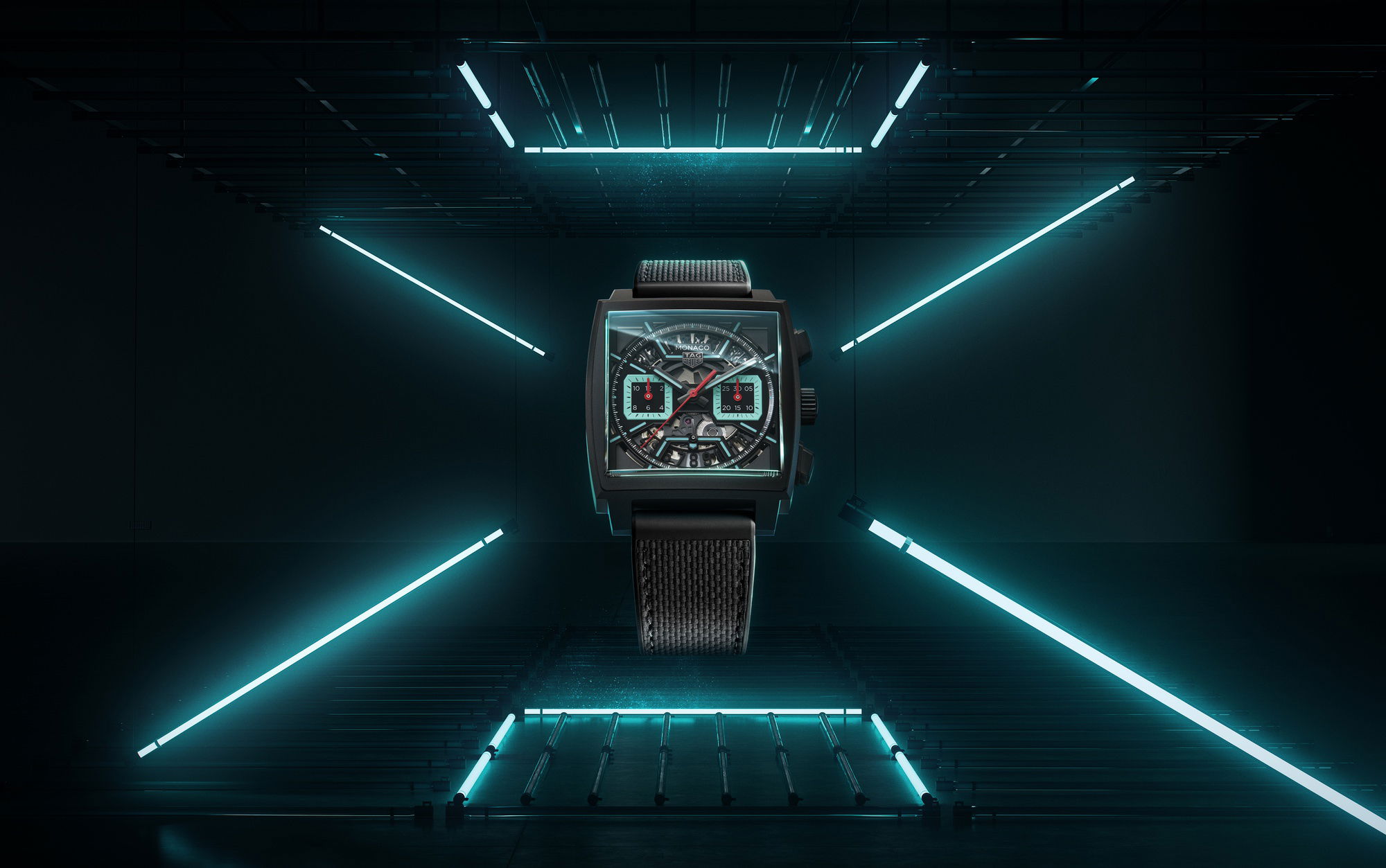 TAG Heuer Monaco Chronograph Skeleton CBL2184.FT6236 Replica 4