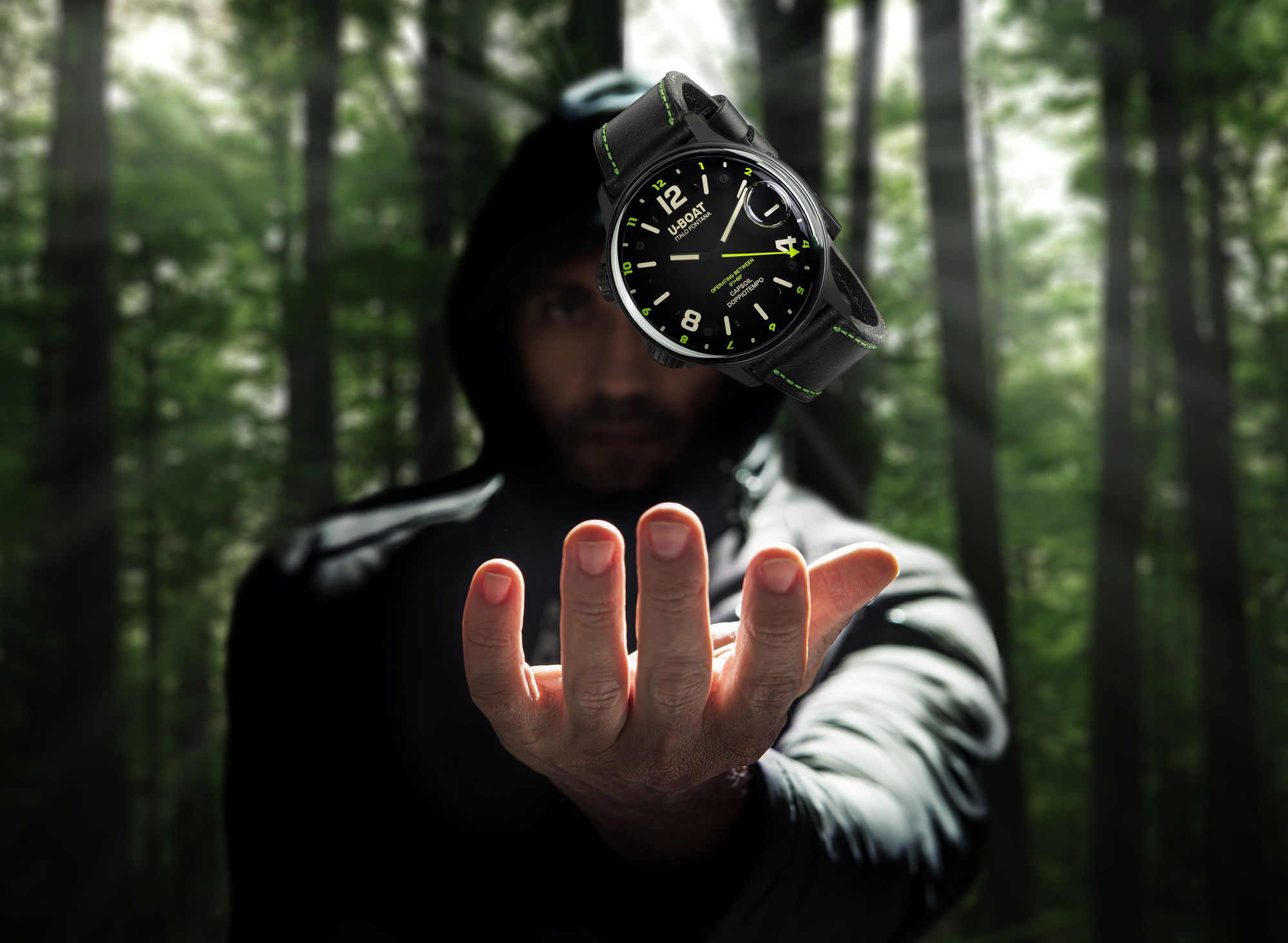 U-Boat Capsoil Doppiotempo 55 DLC Green 9675 Replica 4