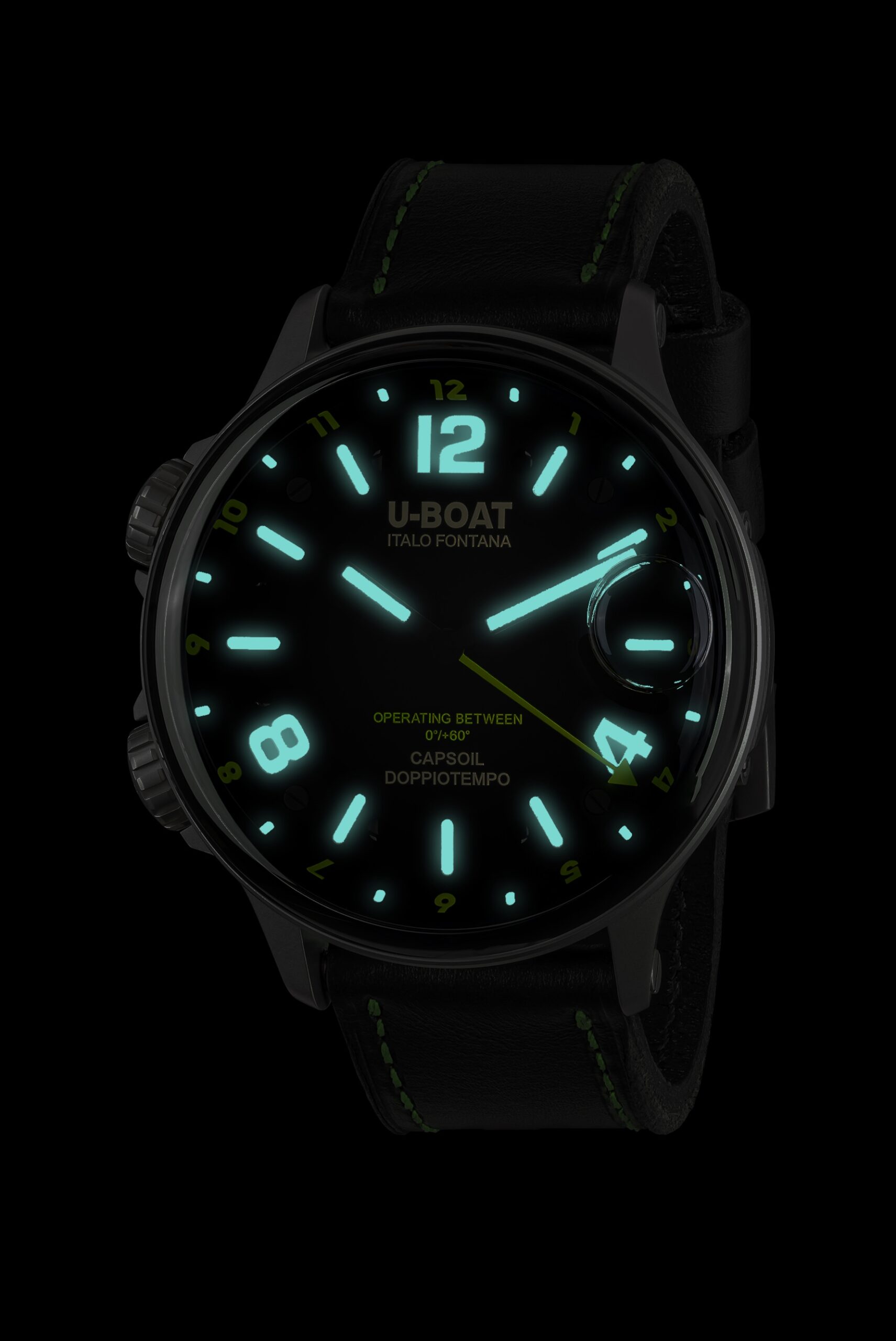 IMG_9081 U-Boat Capsoil Doppiotempo 55 SS Green 9676 Replica 4