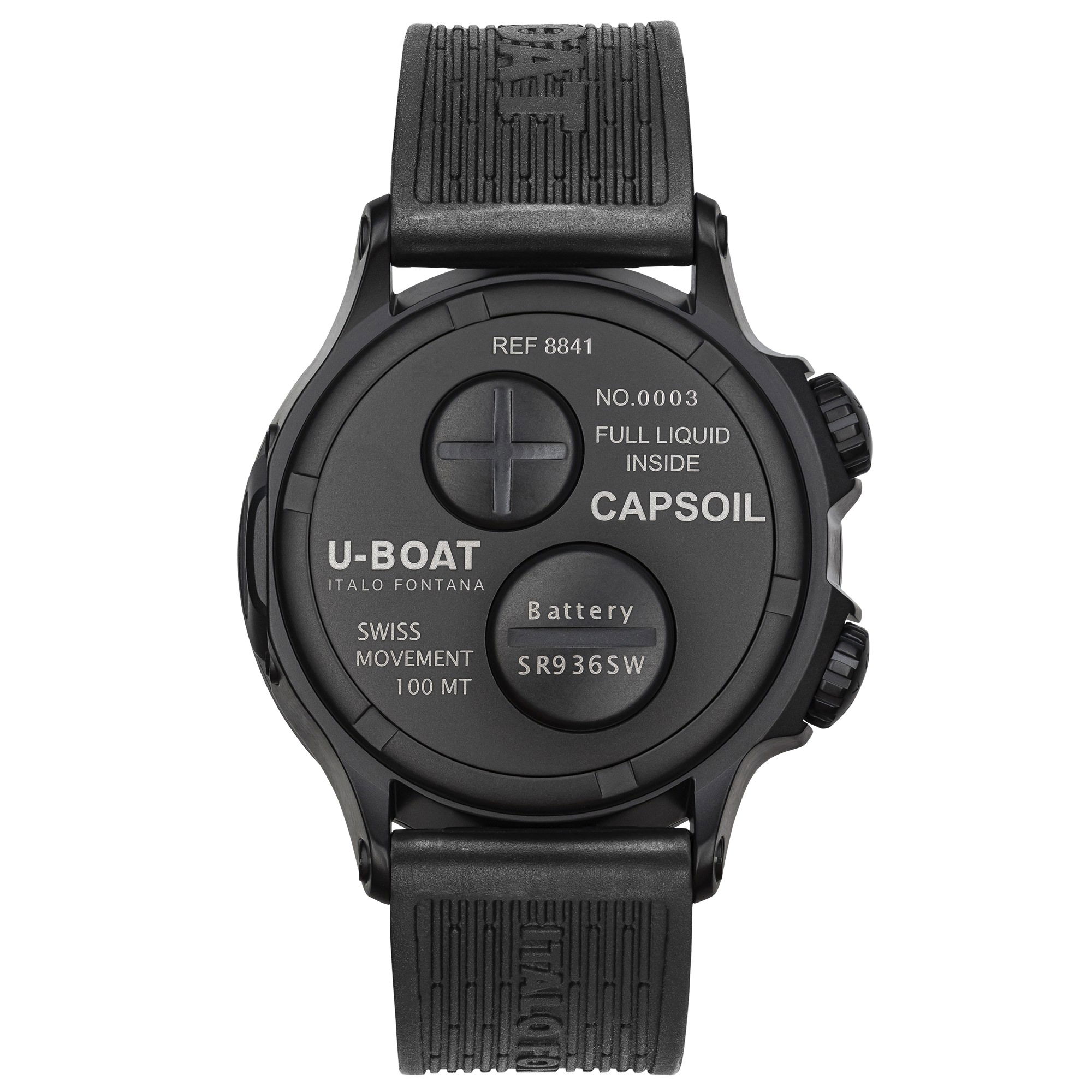 U-Boat Capsoil Doppiotempo 45 DLC Red Rehaut 8841/A Replica 4