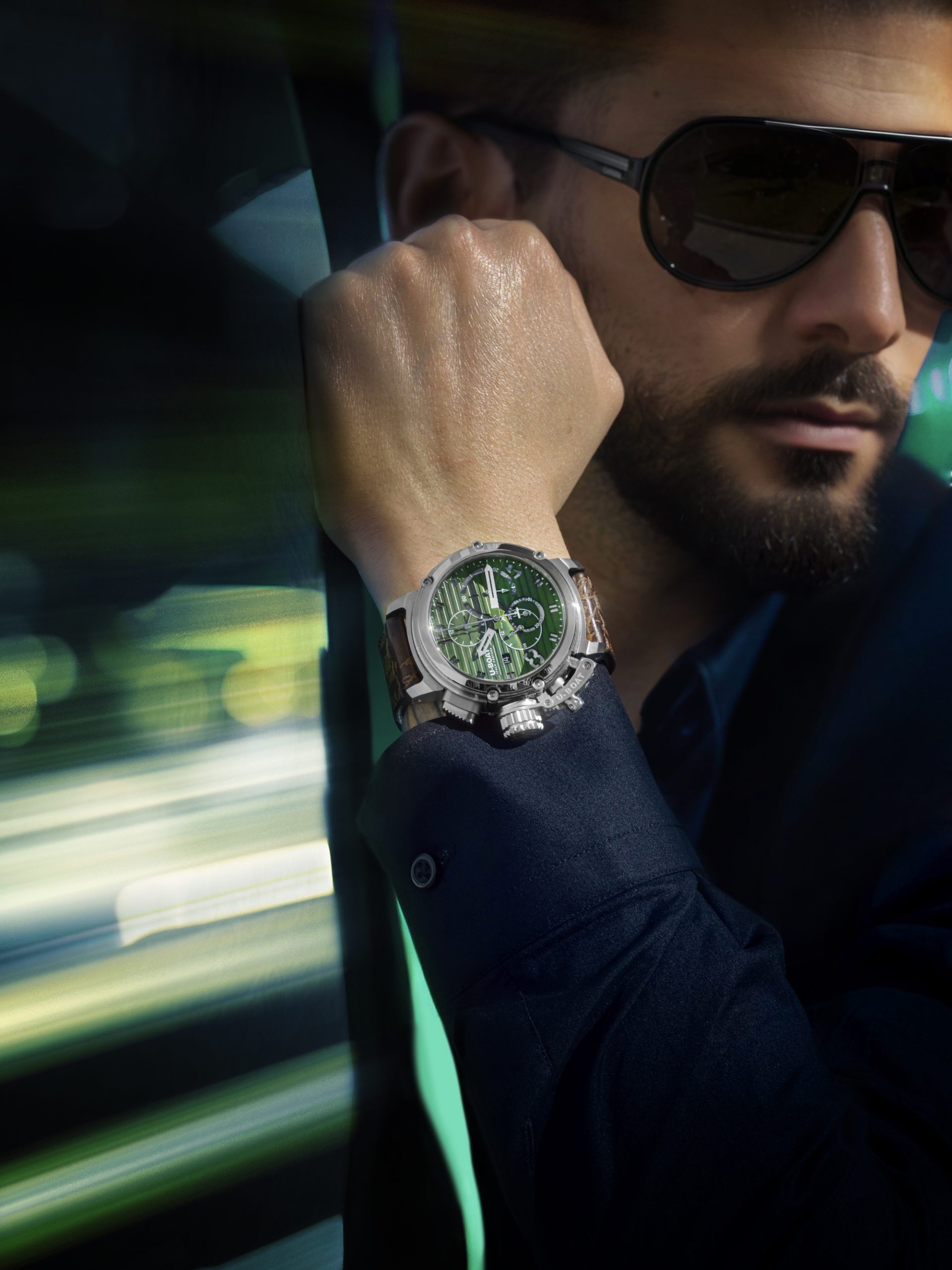 U-Boat Chimera 46 Chrono SS Verde 9591 Replica 4