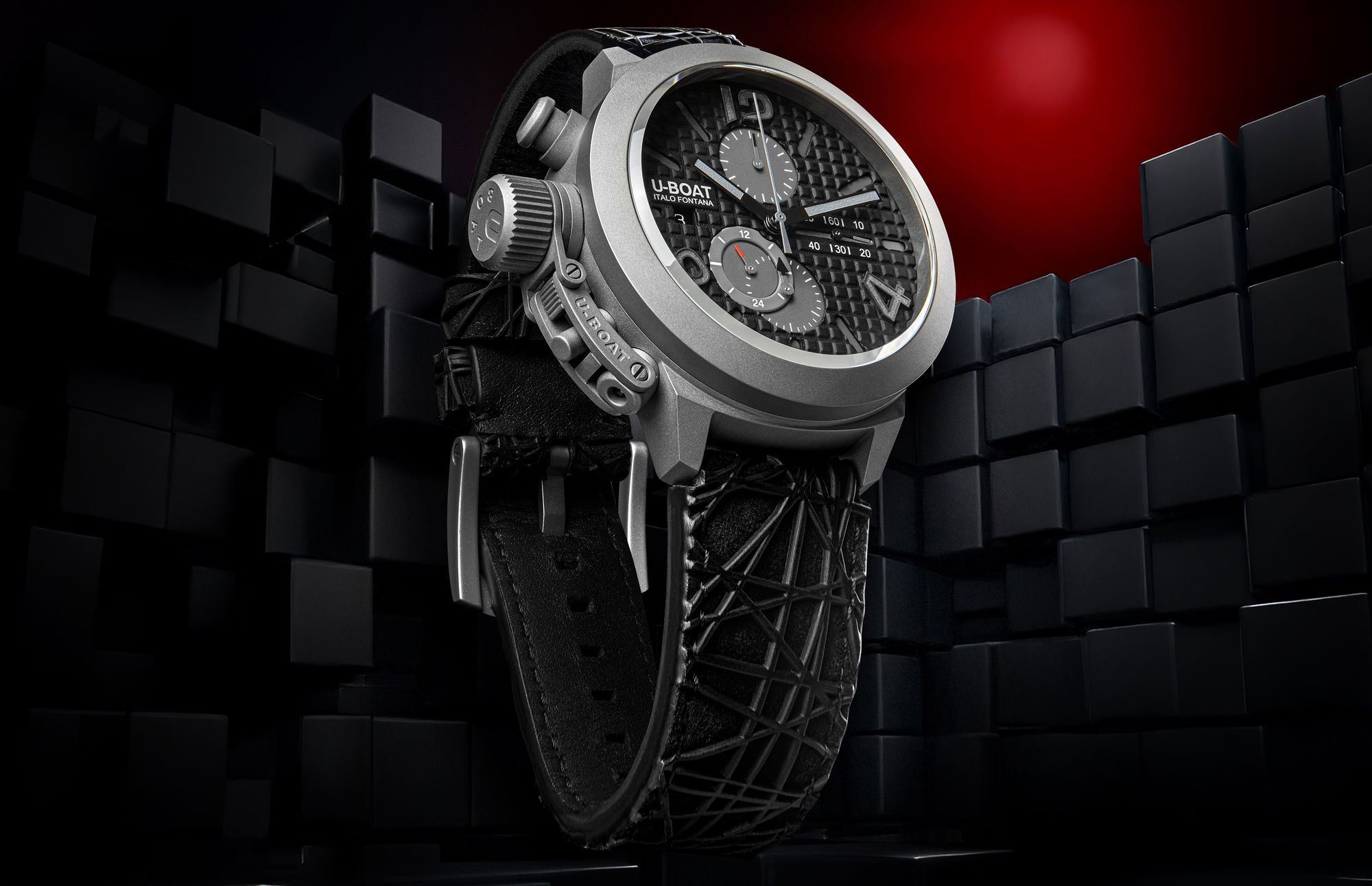 IMG_9081 U-Boat Classico 45 Titanium Tungsten Black 3004 Replica 4