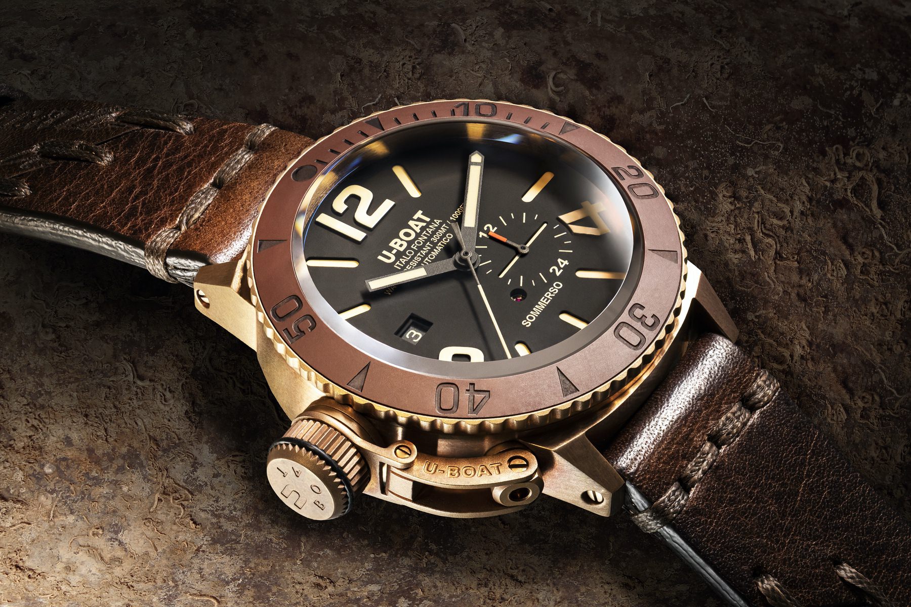 U-Boat Sommerso Bronze Ceramic Bezel 8486/C Replica 4