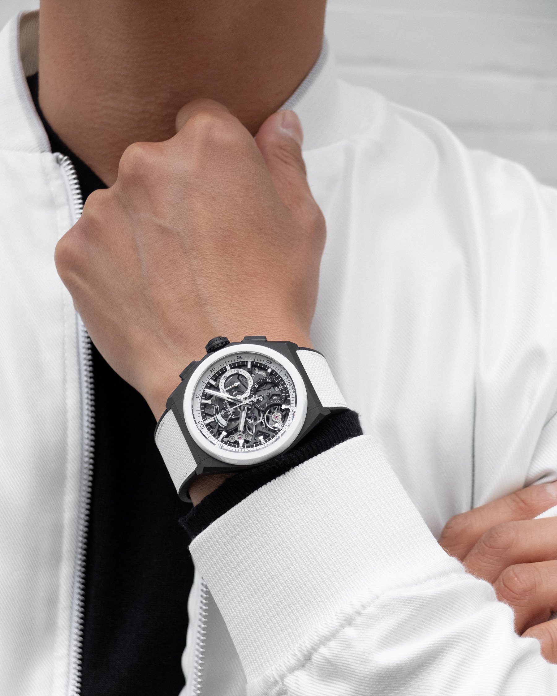 Zenith Defy El Primero 21 Black & White 49.9007.9004/11.R923 Replica 4