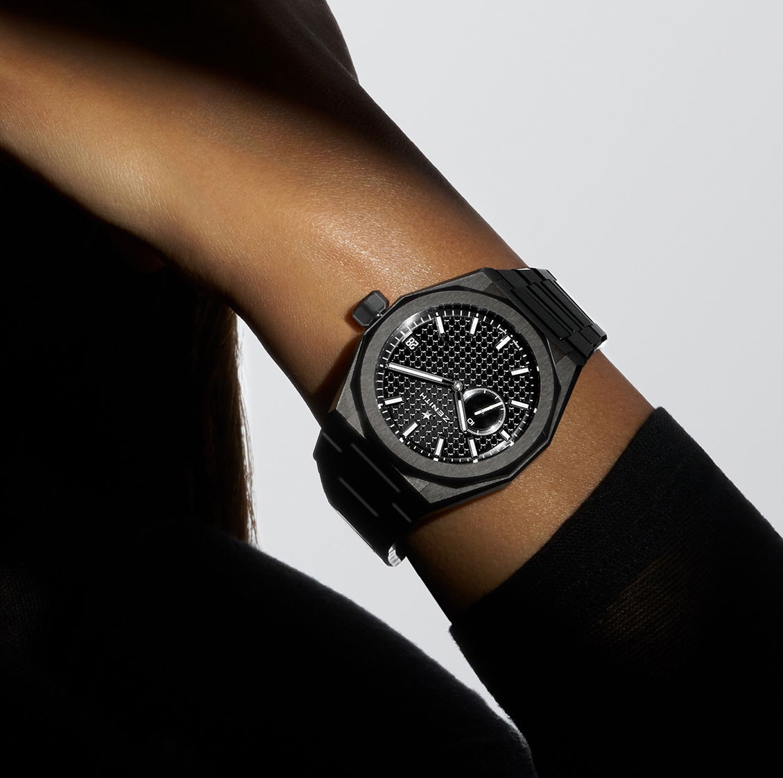 IMG_9081 Zenith Defy Skyline Black Ceramic 49.9300.3620/21.I001 Replica 4