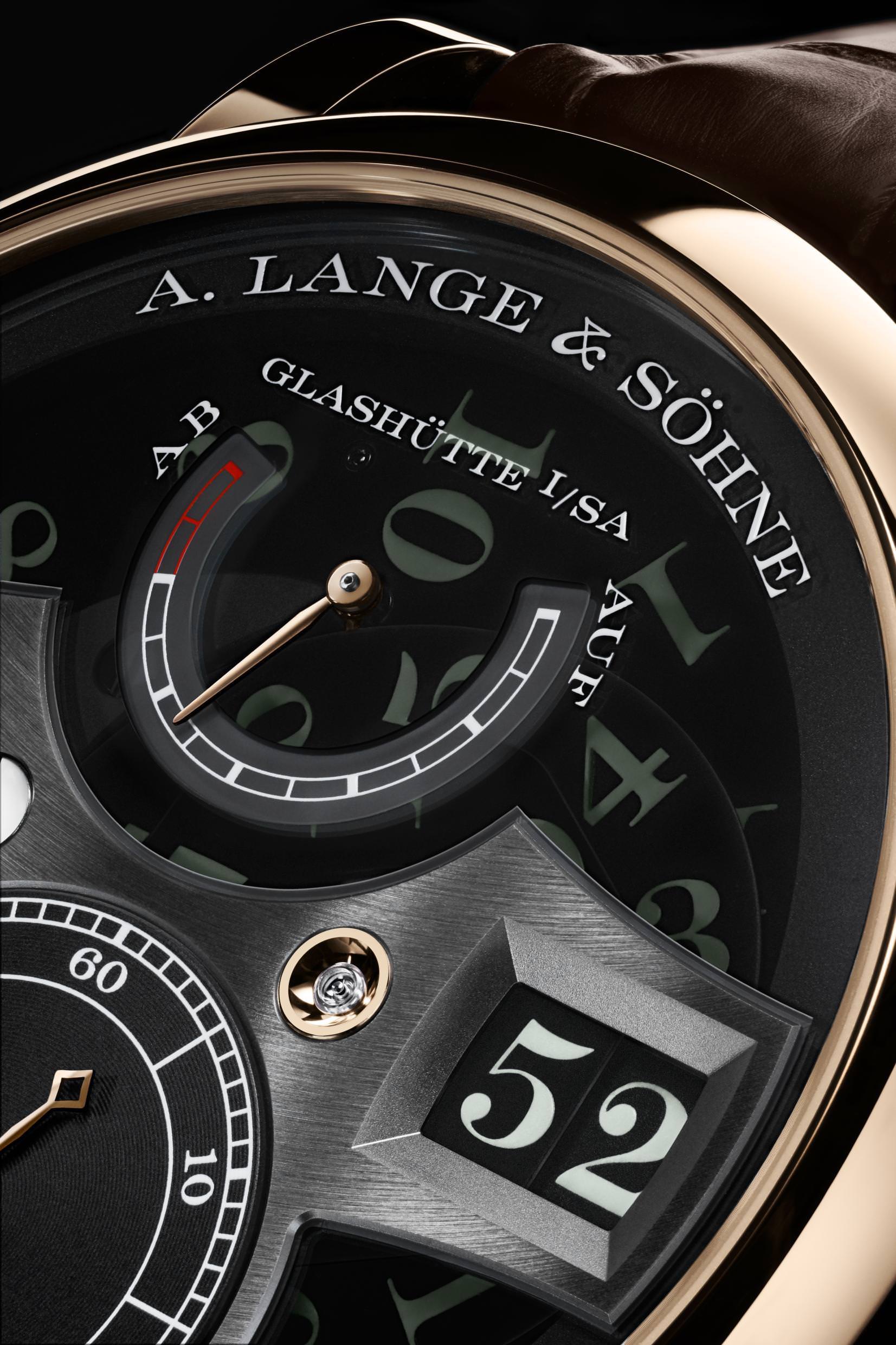 A.Lange & Sohne Zeitwerk Honey Gold “Lumen” 142.055 Replica 5