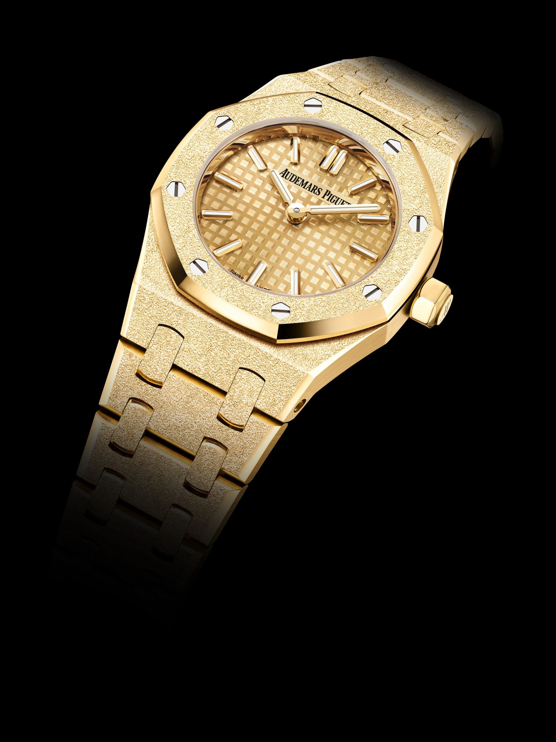 Audemars Piguet Royal Oak Mini Frosted Gold Quartz 23 67630BA.GG.1312BA.01 Replica 5