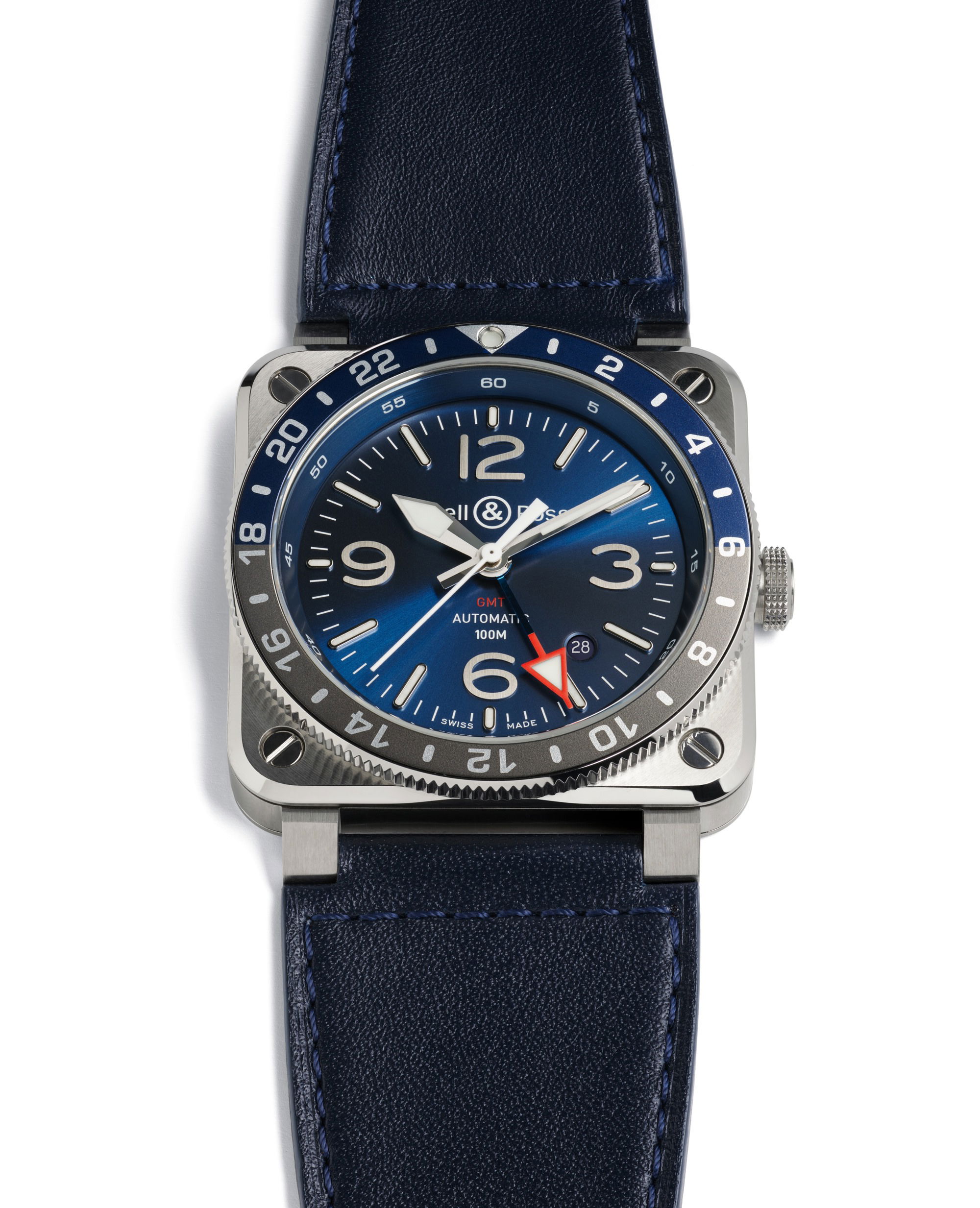 IMG_9081 Bell & Ross BR 03-93 GMT Blue BR0393-BLU-ST/SCA Replica 5