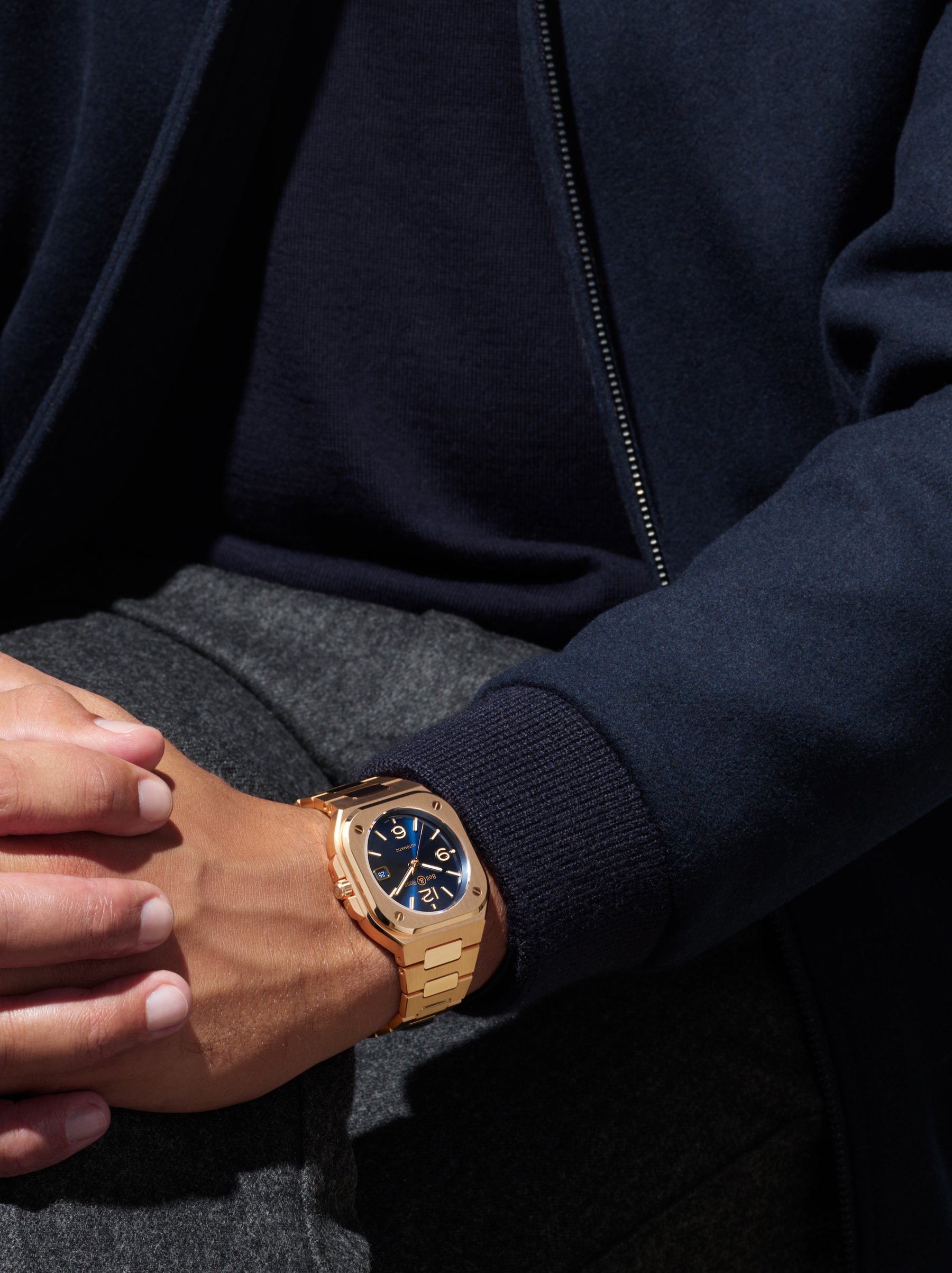 IMG_9081 Bell & Ross BR 05 Blue Gold BR05A-BLU-PG/SPG Replica 5