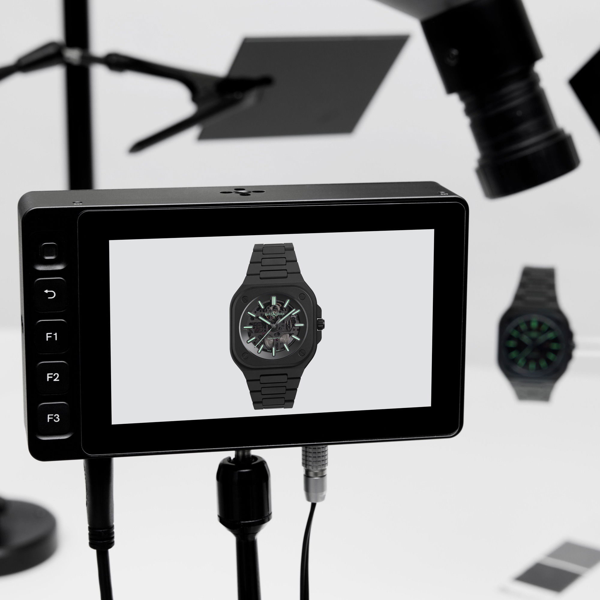 IMG_9081 Bell & Ross BR 05 Skeleton Black Lum Ceramic BR05A-BLM-SKCE/SCE Replica 5