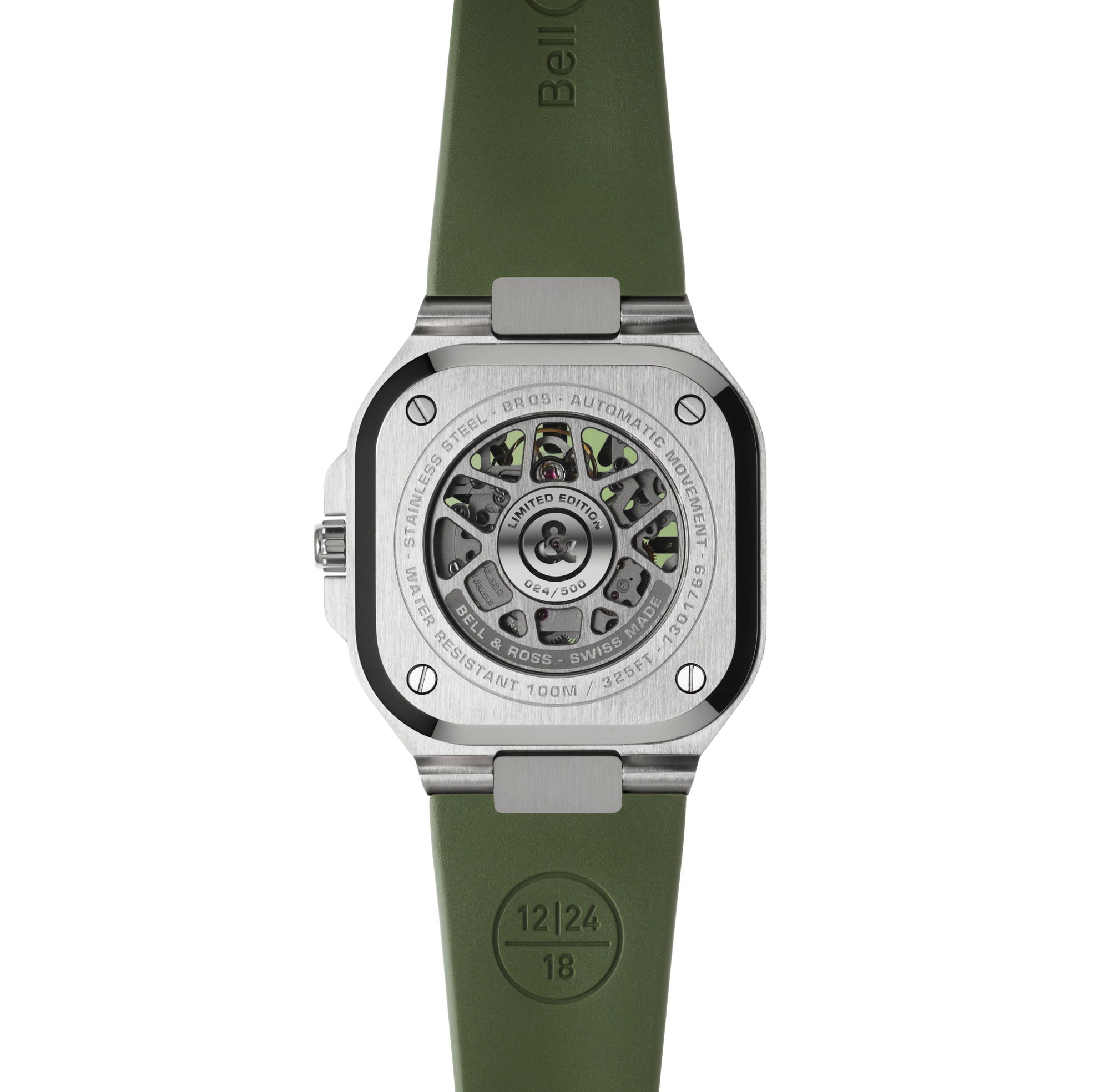 IMG_9081 Bell & Ross BR 05 Skeleton Green BR05A-GN-SKST/SRB Replica 5