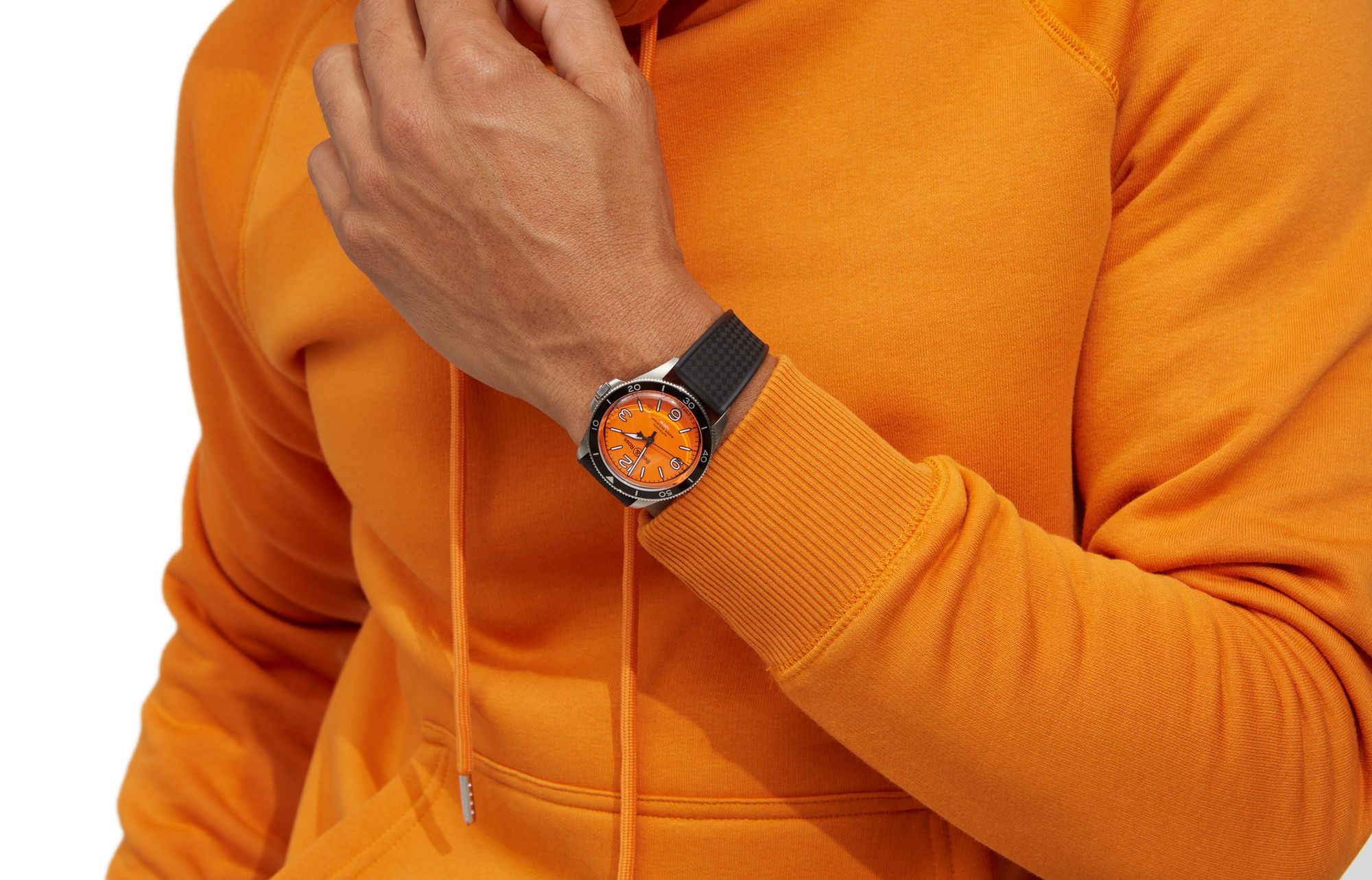 Bell & Ross BR V2-92 ORANGE BRV292-O-ST/SRB Replica 5