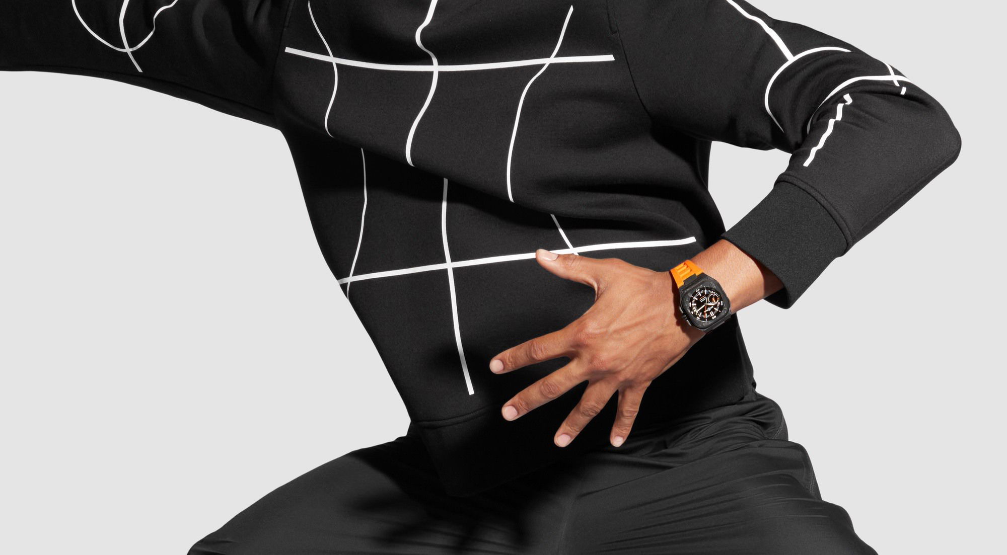 Bell & Ross BR-X5 Carbon Orange BRX5R-BO-TC/SRB Replica 5